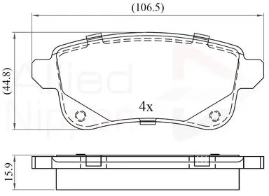 JUEGO DE PASTILLAS DE FRENO