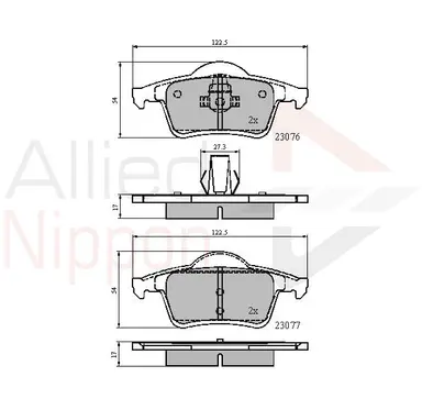 JUEGO DE PASTILLAS DE FRENO