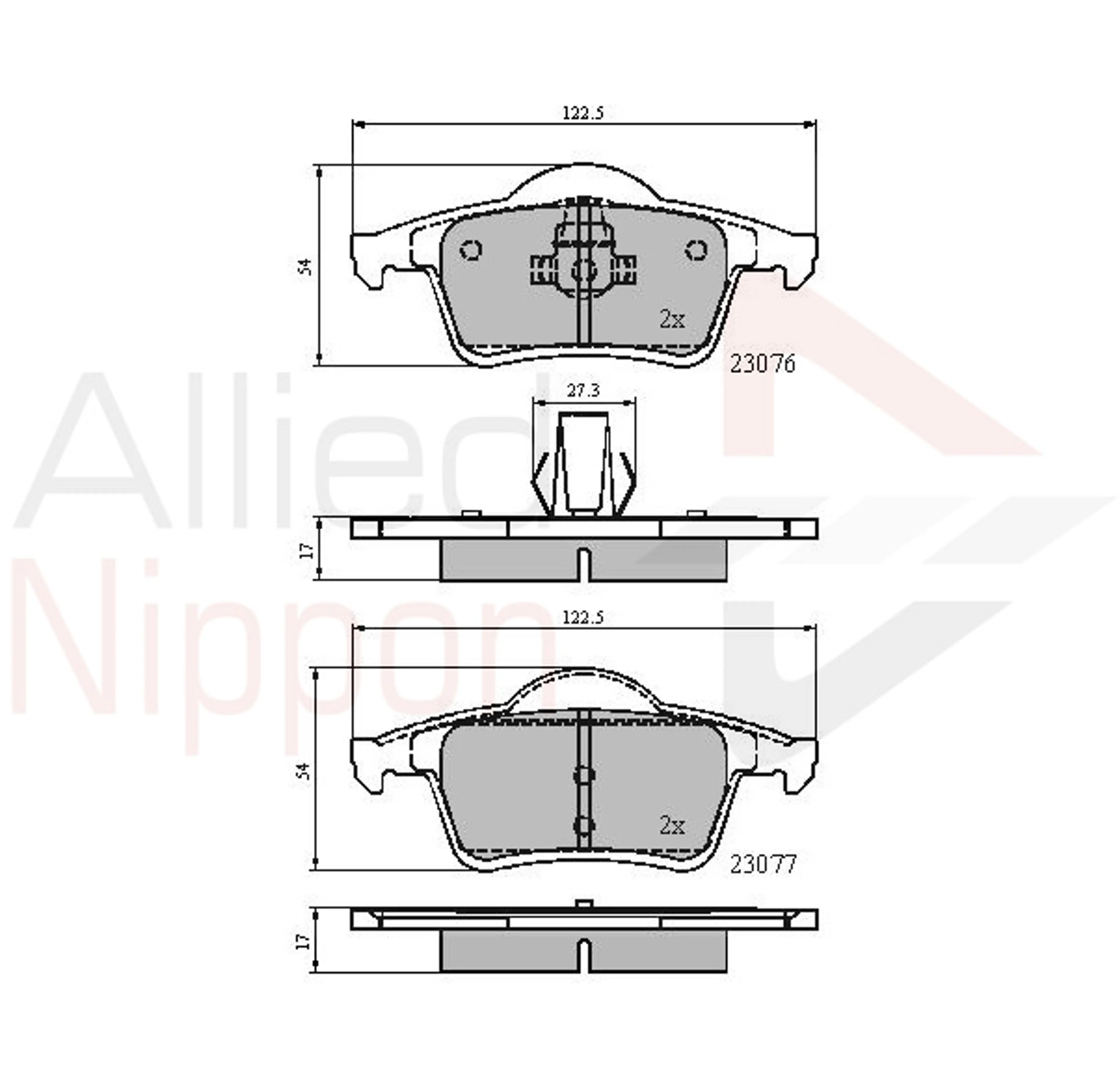 JUEGO DE PASTILLAS DE FRENO