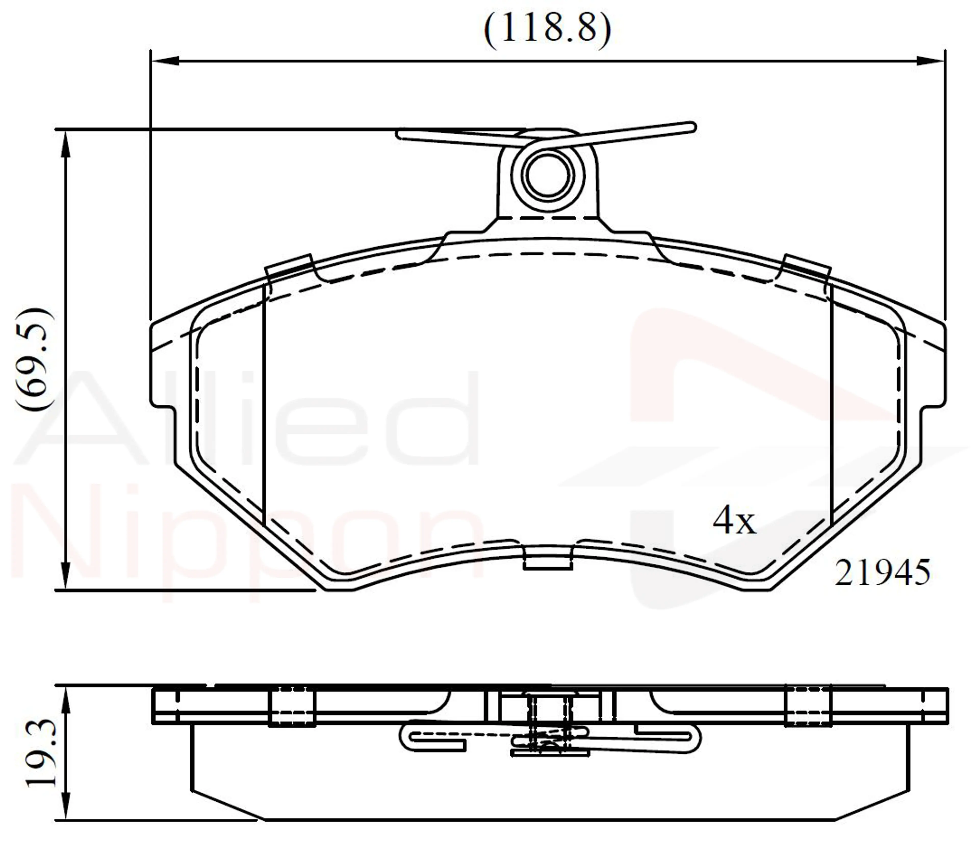 JUEGO DE PASTILLAS DE FRENO