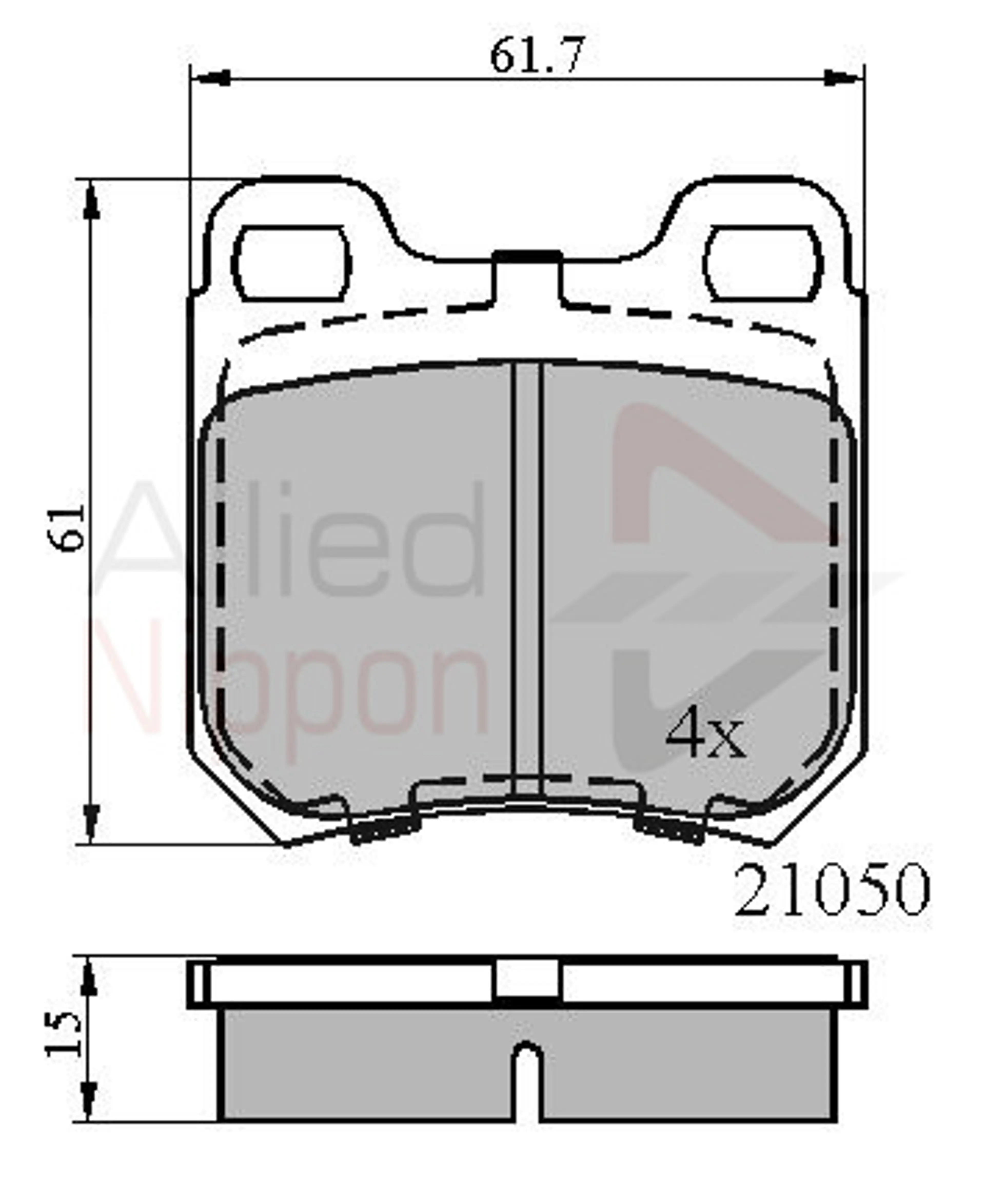 JUEGO DE PASTILLAS DE FRENO