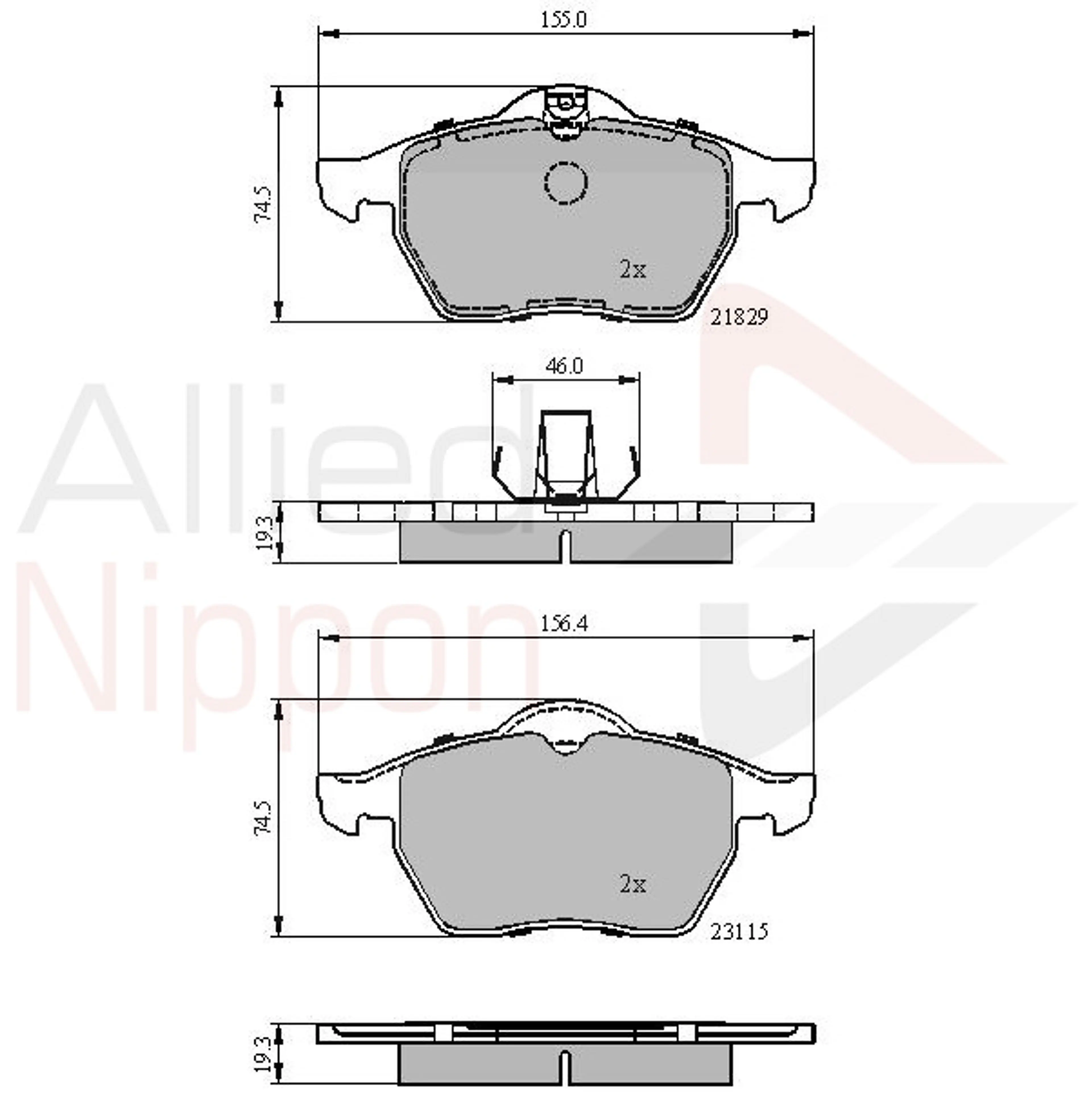 JUEGO DE PASTILLAS DE FRENO