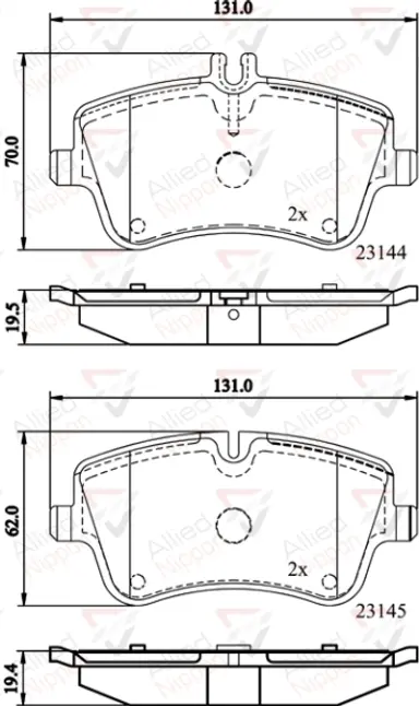 JUEGO DE PASTILLAS DE FRENO