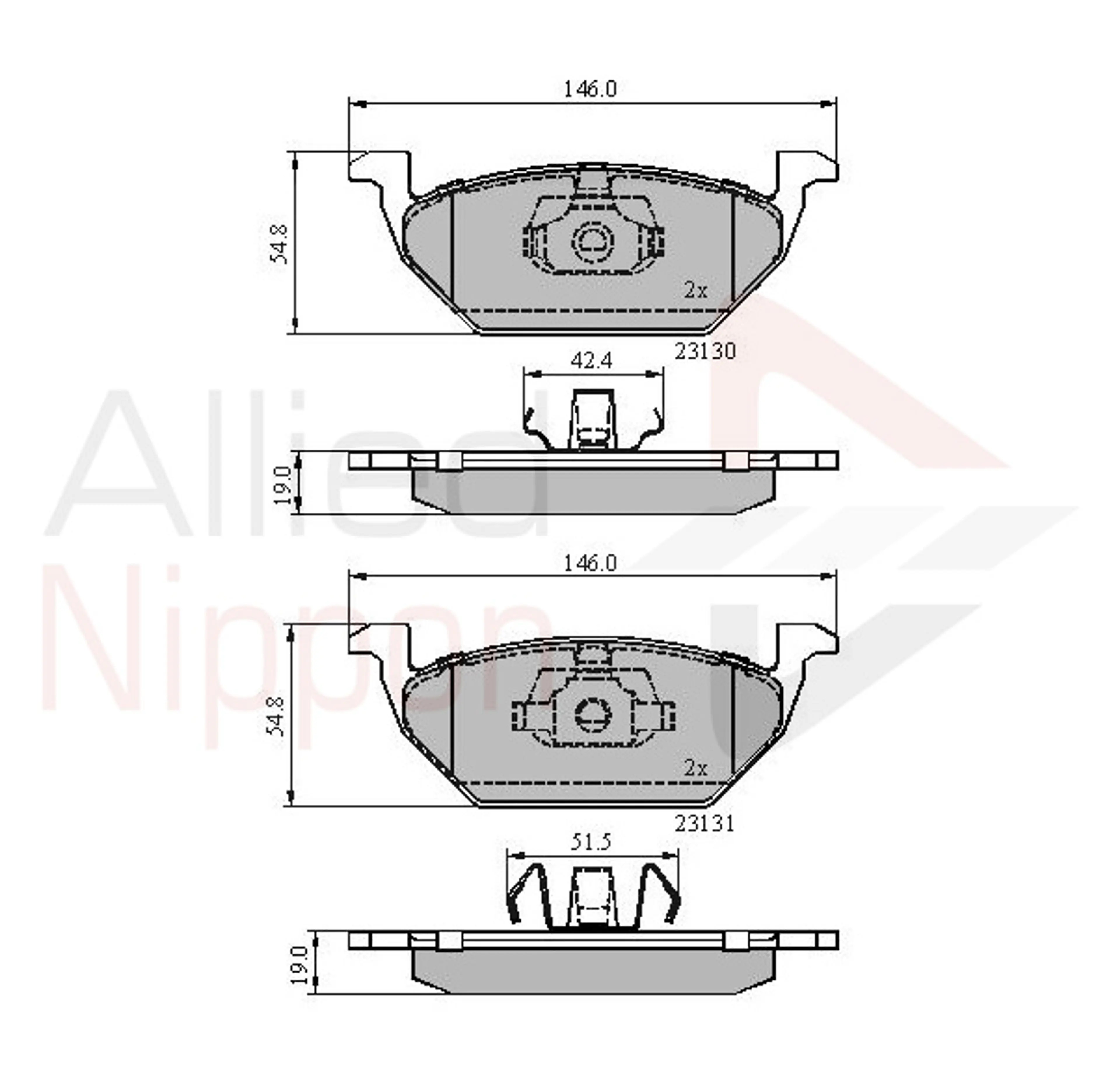 JUEGO DE PASTILLAS DE FRENO