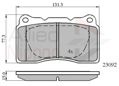 JUEGO DE PASTILLAS DE FRENO