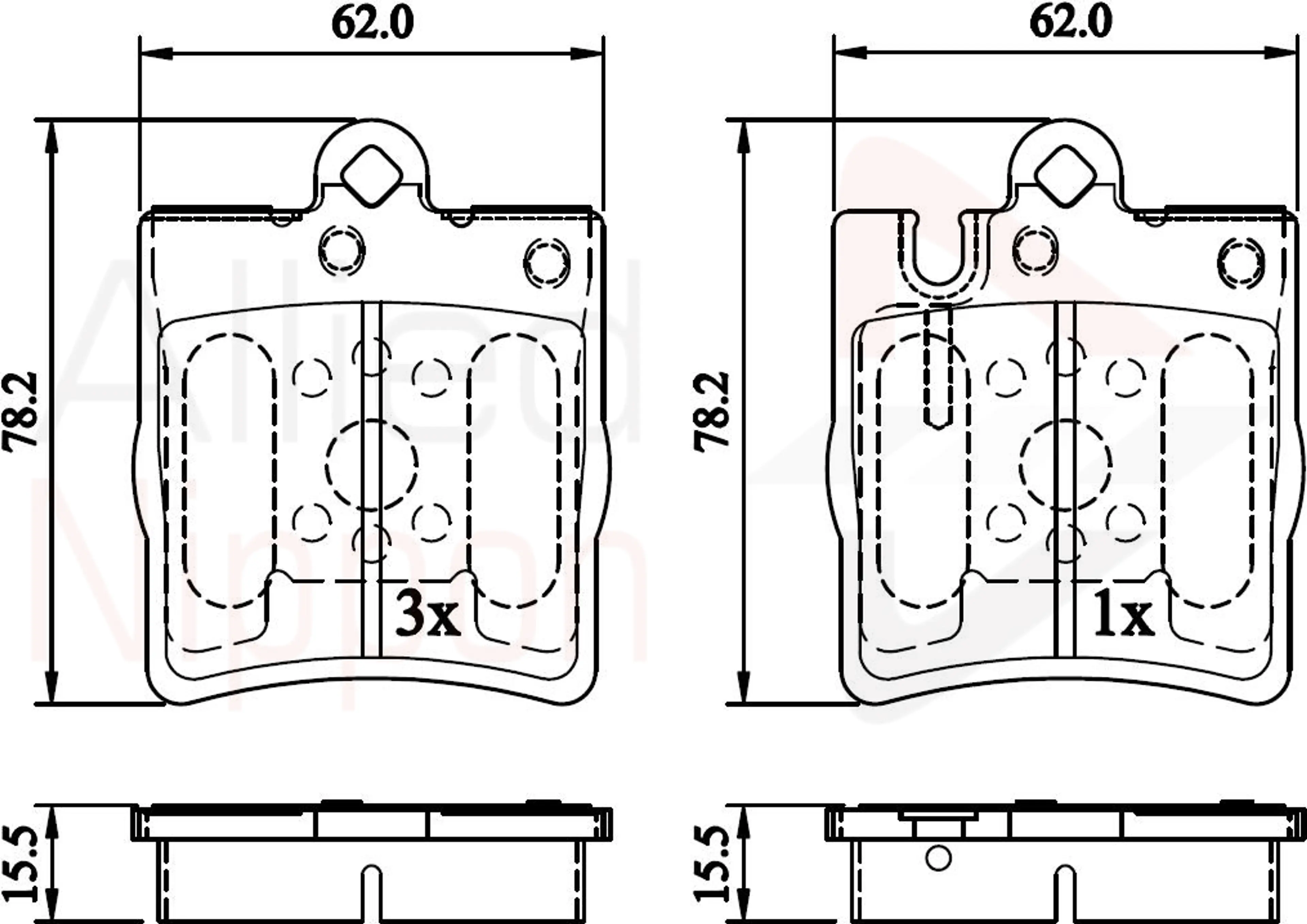 JUEGO DE PASTILLAS DE FRENO