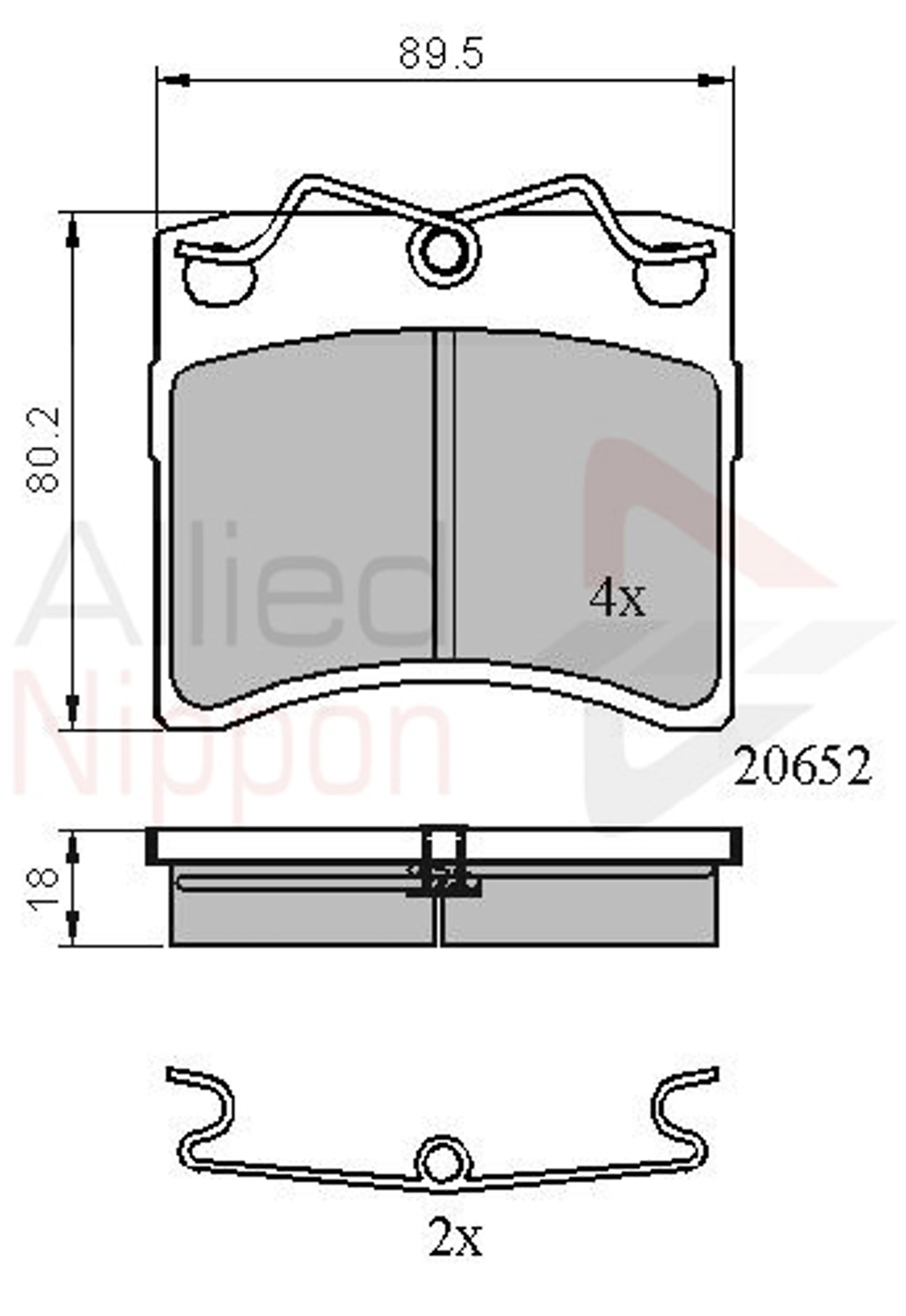 JUEGO DE PASTILLAS DE FRENO