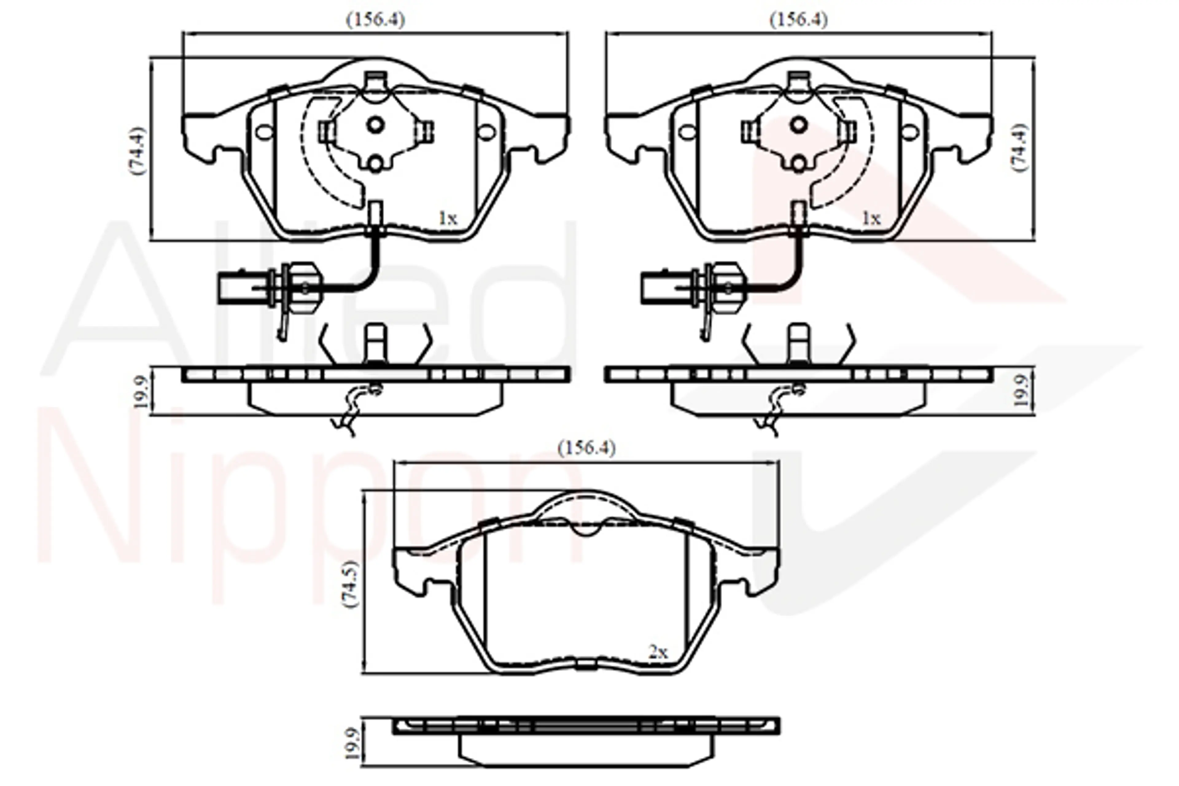 JUEGO DE PASTILLAS DE FRENO