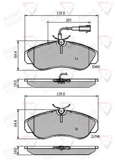 JUEGO DE PASTILLAS DE FRENO
