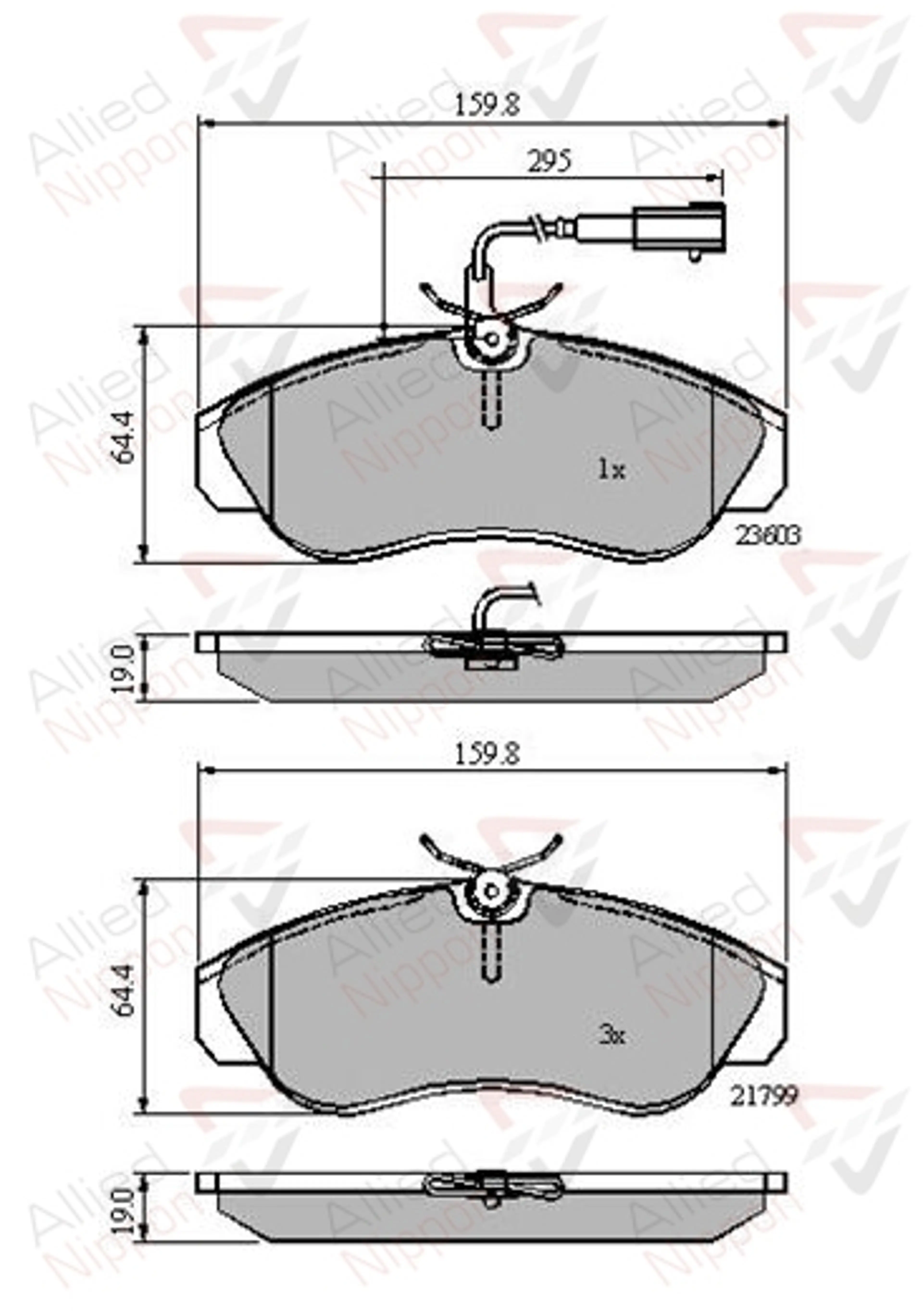 JUEGO DE PASTILLAS DE FRENO