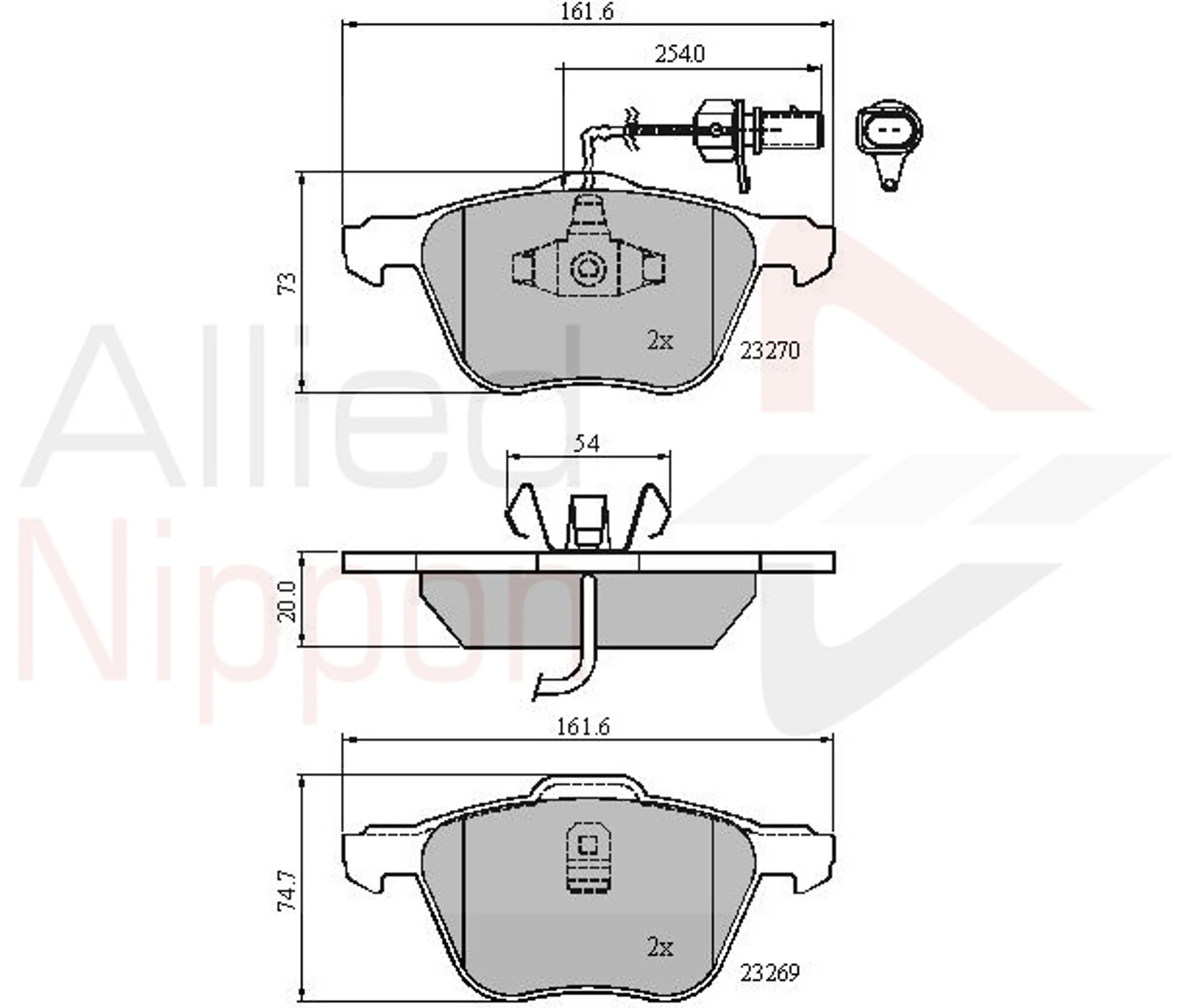 JUEGO DE PASTILLAS DE FRENO