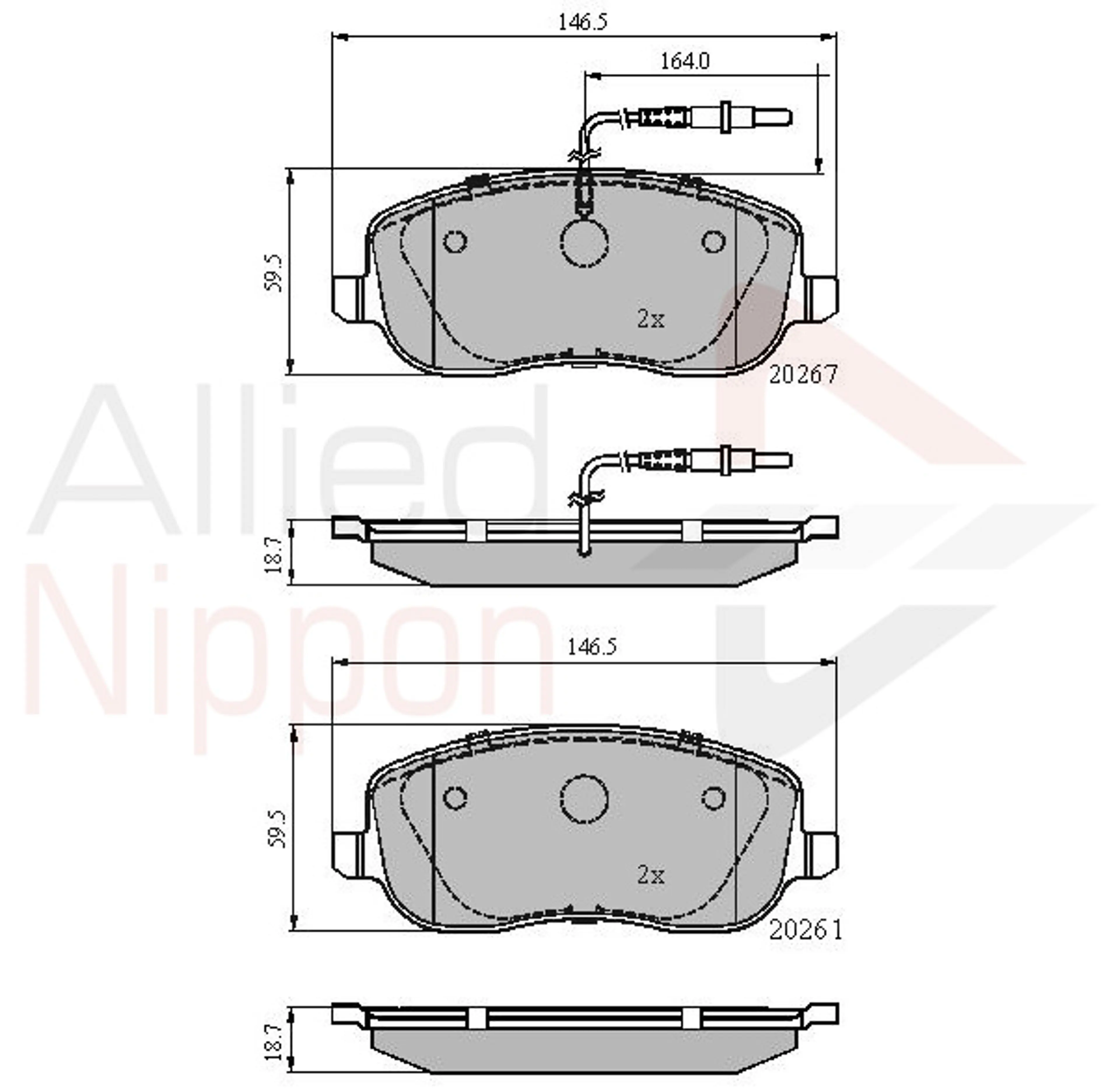 JUEGO DE PASTILLAS DE FRENO
