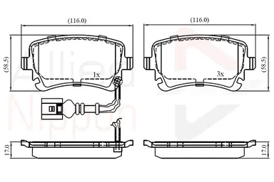 JUEGO DE PASTILLAS DE FRENO