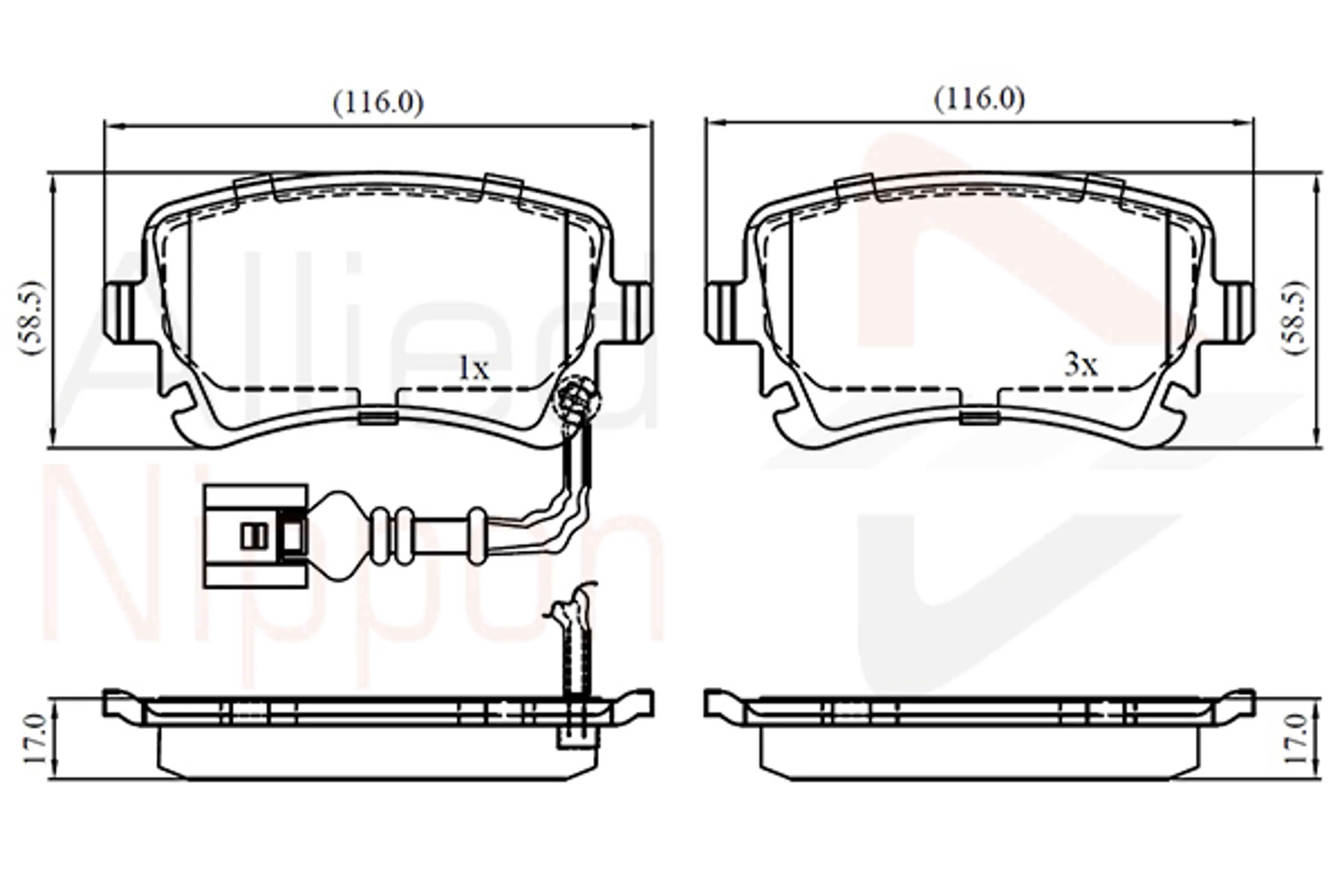 JUEGO DE PASTILLAS DE FRENO