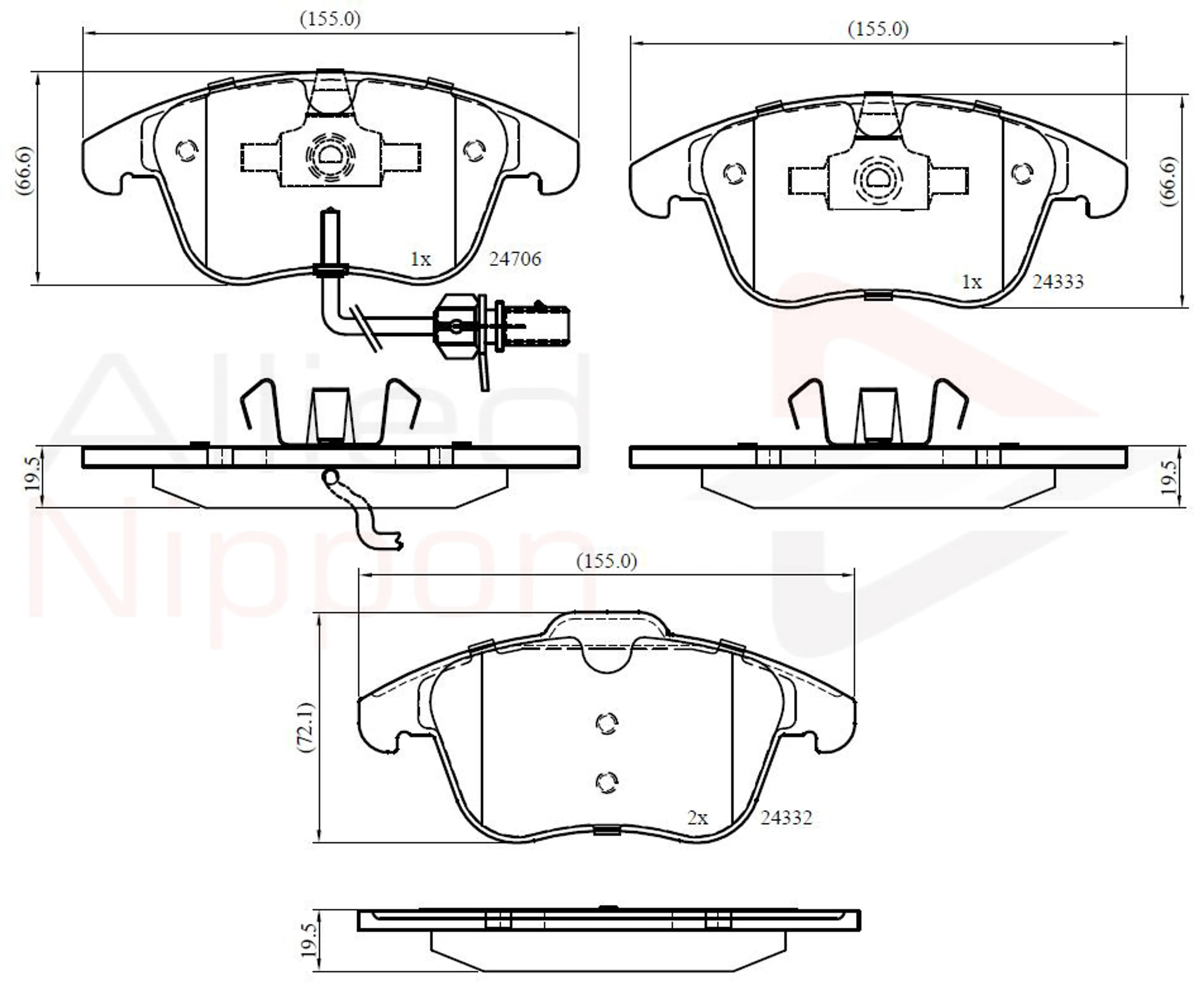 JUEGO DE PASTILLAS DE FRENO