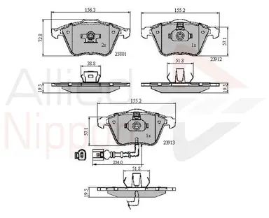 JUEGO DE PASTILLAS DE FRENO