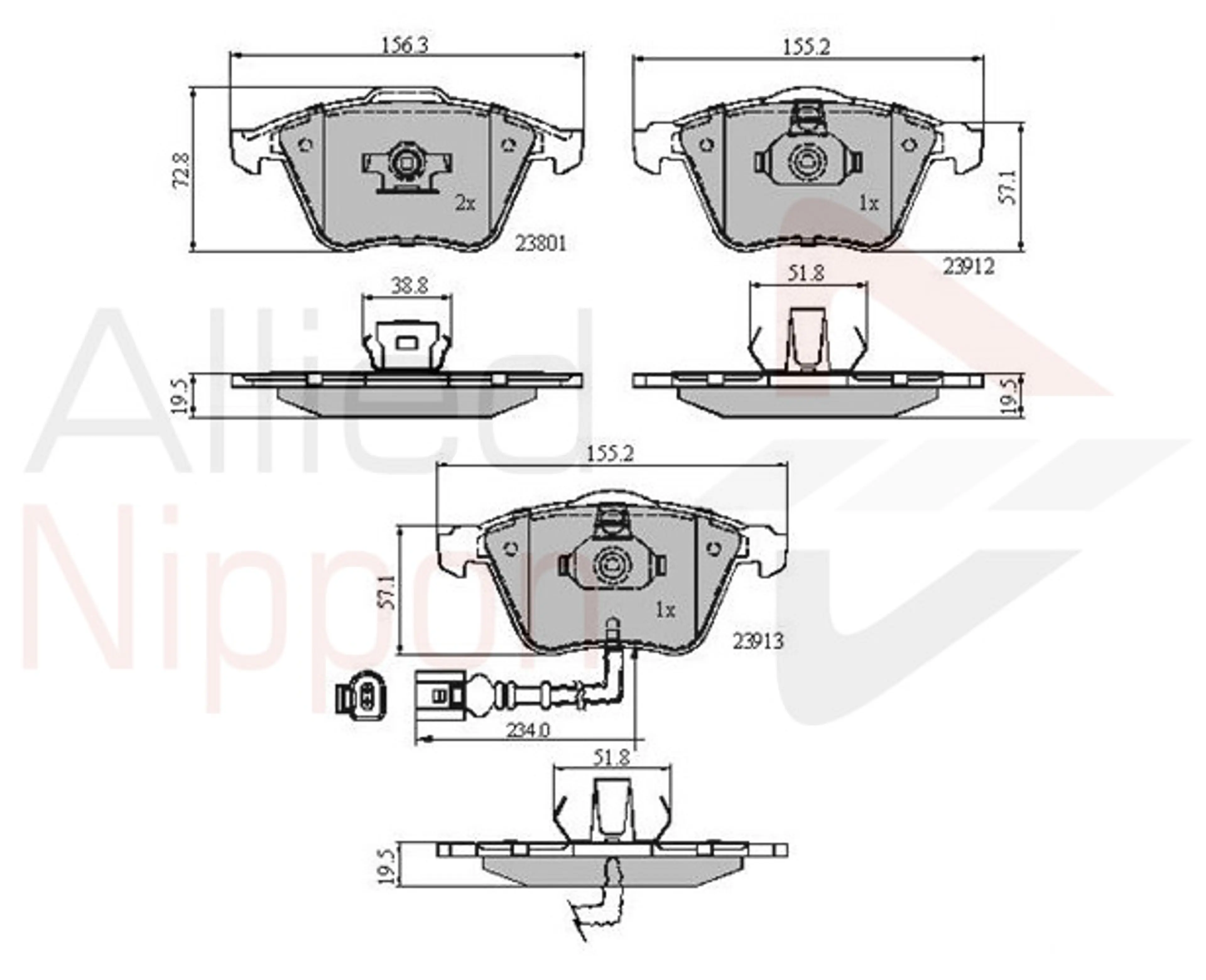 JUEGO DE PASTILLAS DE FRENO