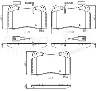 JUEGO DE PASTILLAS DE FRENO