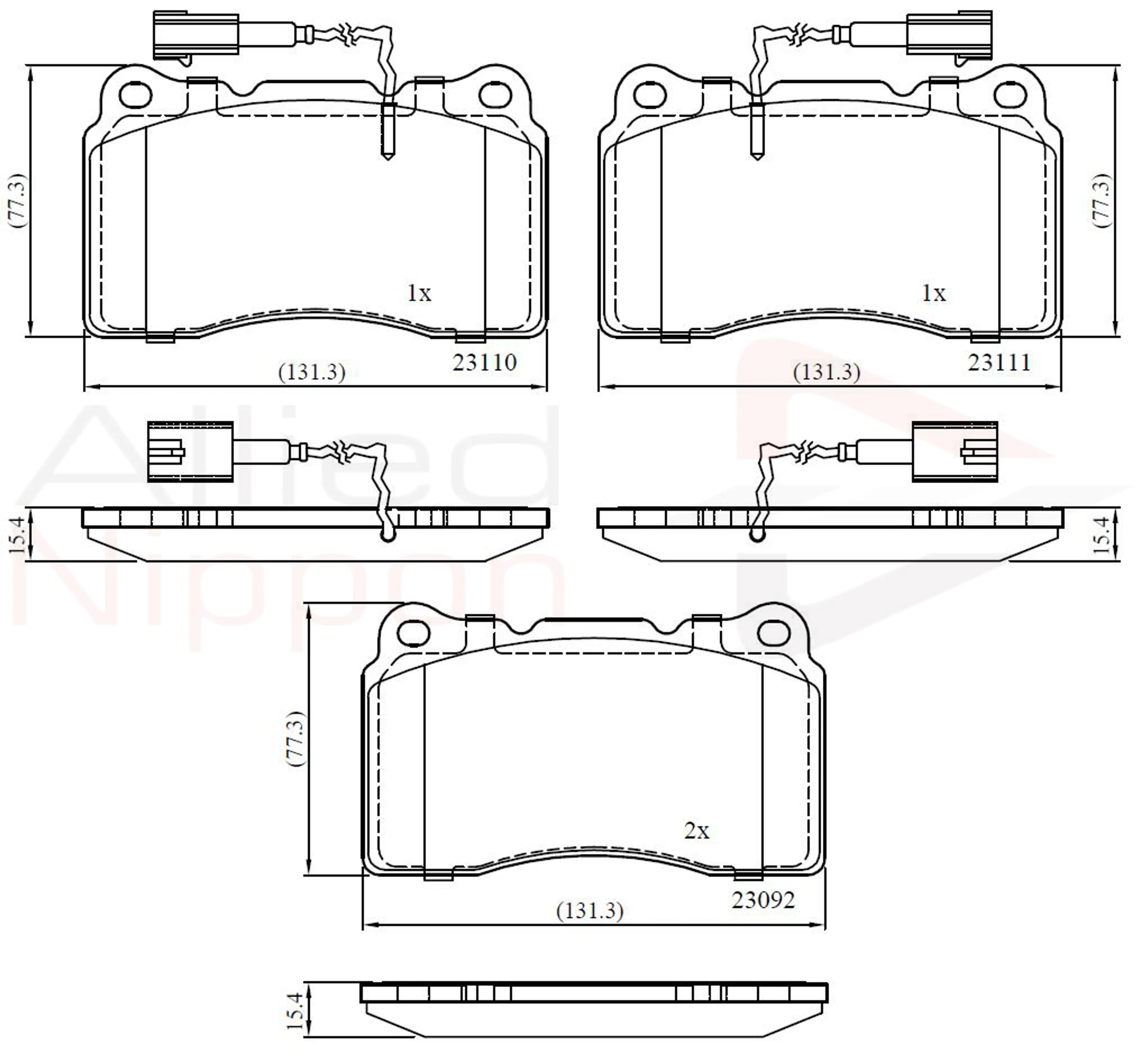 JUEGO DE PASTILLAS DE FRENO