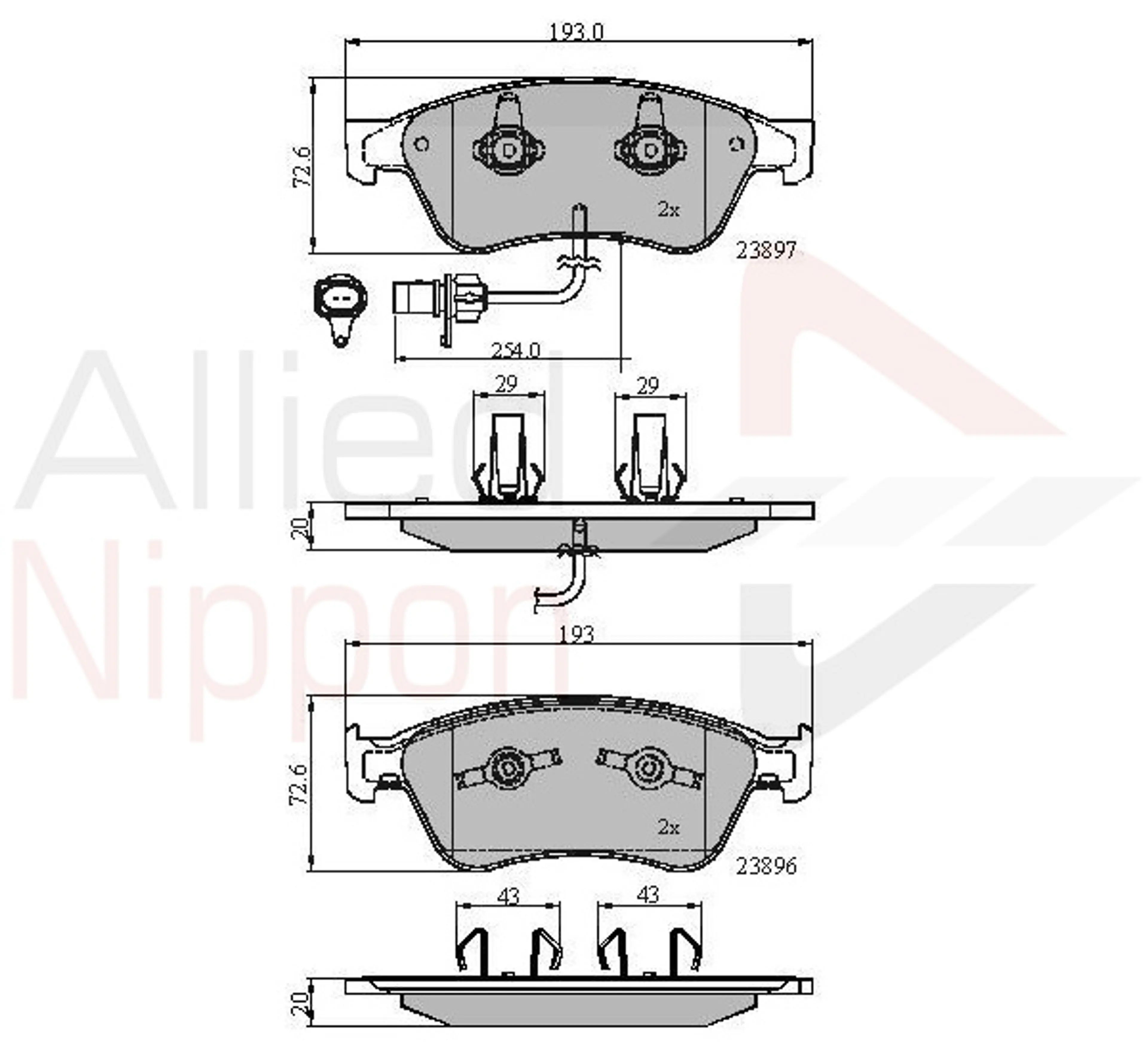JUEGO DE PASTILLAS DE FRENO