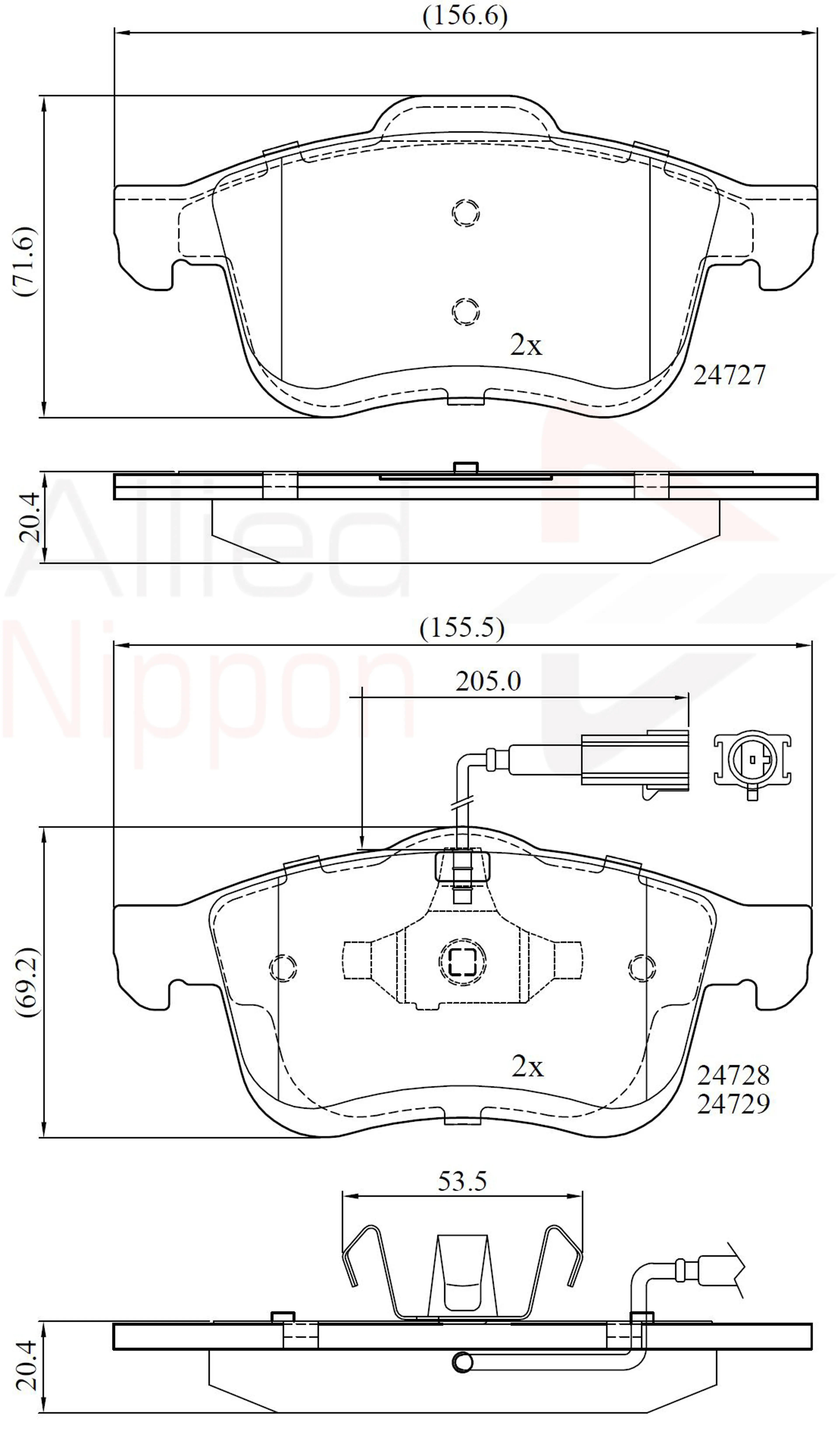JUEGO DE PASTILLAS DE FRENO