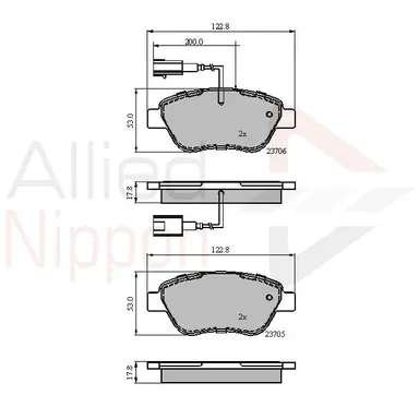 JUEGO DE PASTILLAS DE FRENO