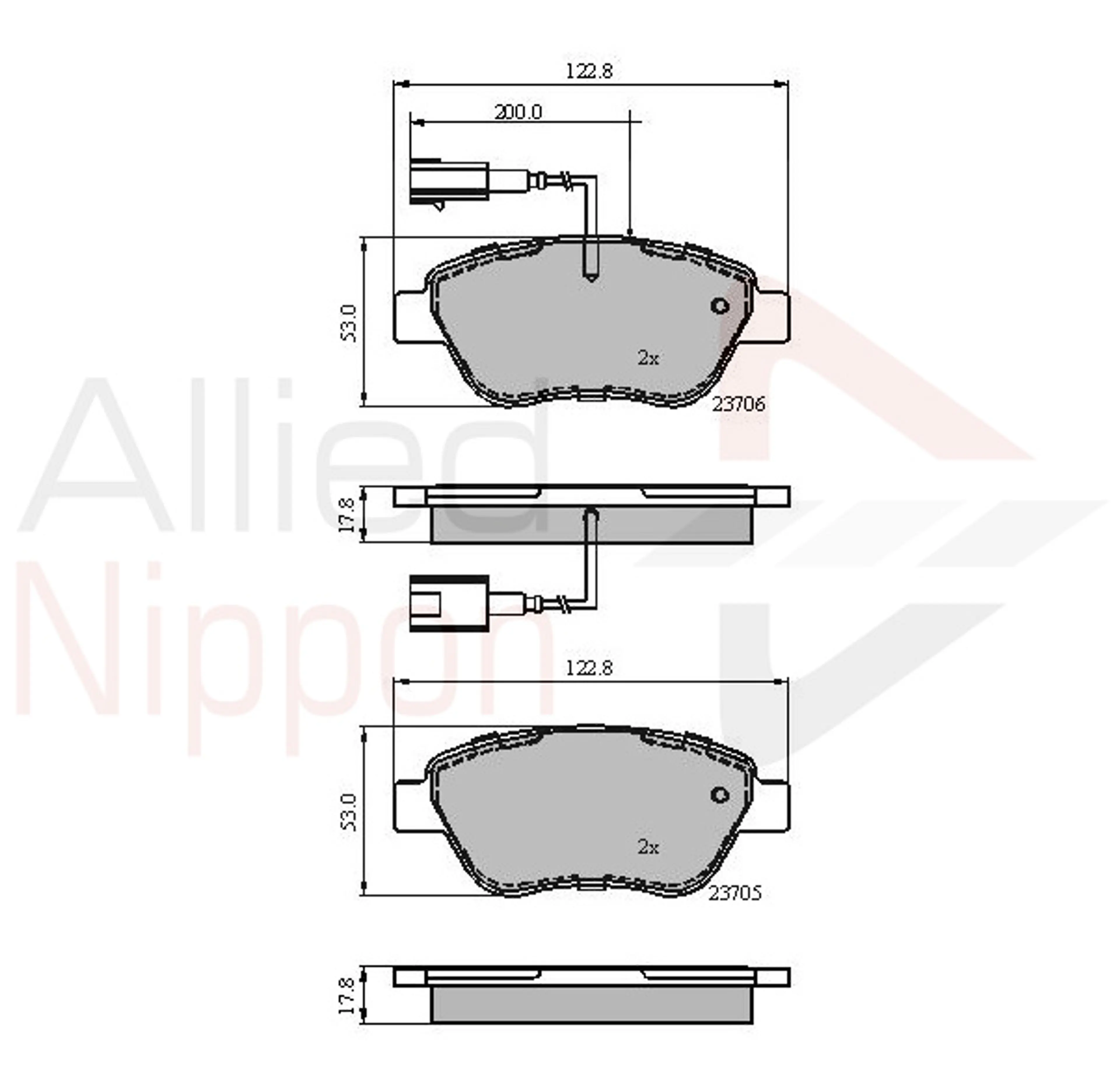 JUEGO DE PASTILLAS DE FRENO