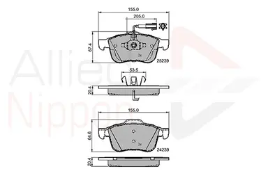 JUEGO DE PASTILLAS DE FRENO