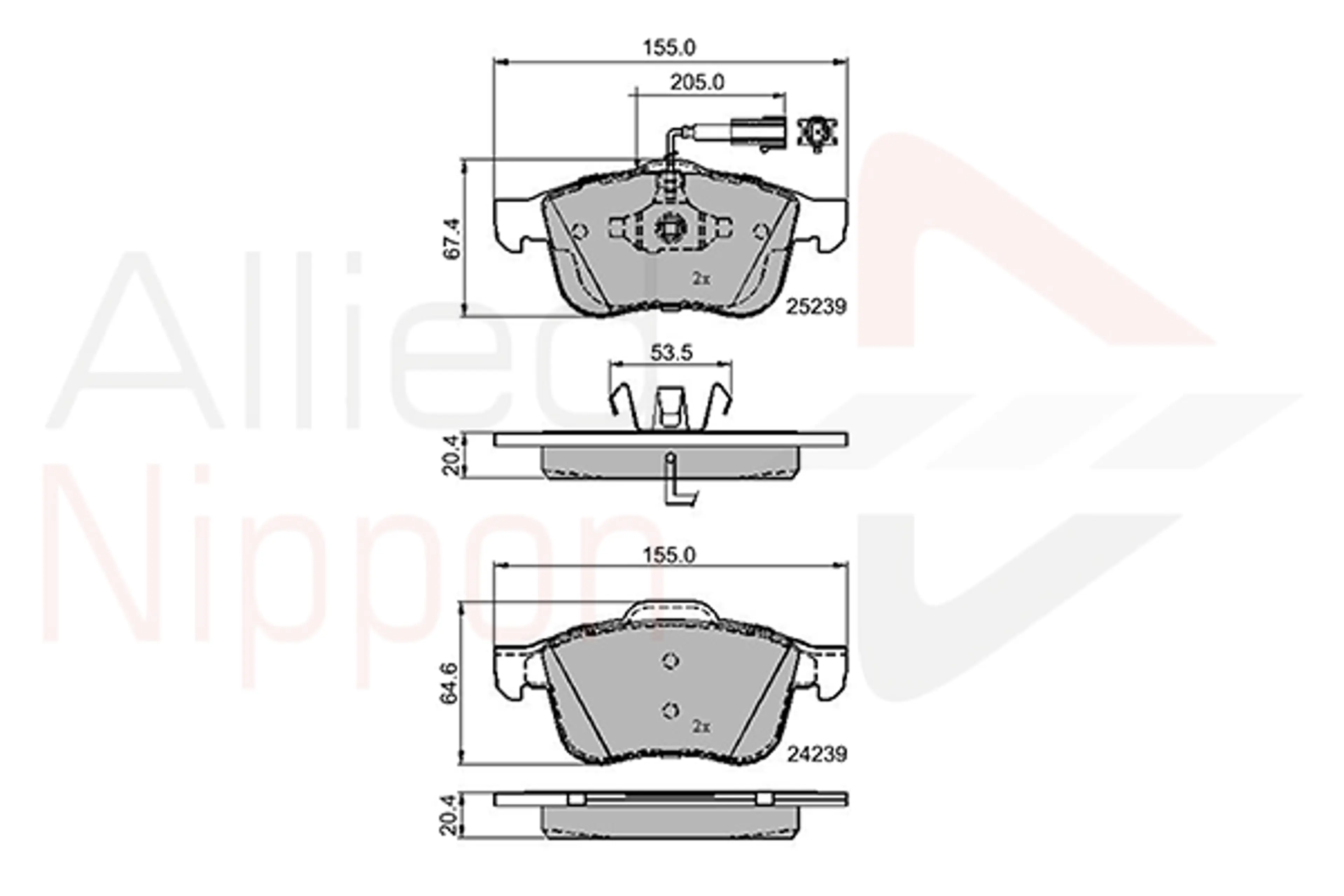 JUEGO DE PASTILLAS DE FRENO