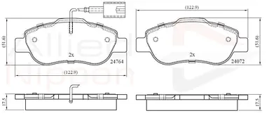 JUEGO DE PASTILLAS DE FRENO