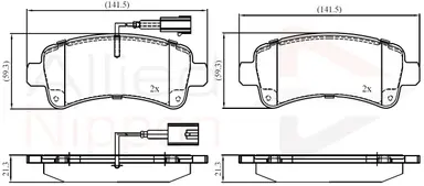JUEGO DE PASTILLAS DE FRENO