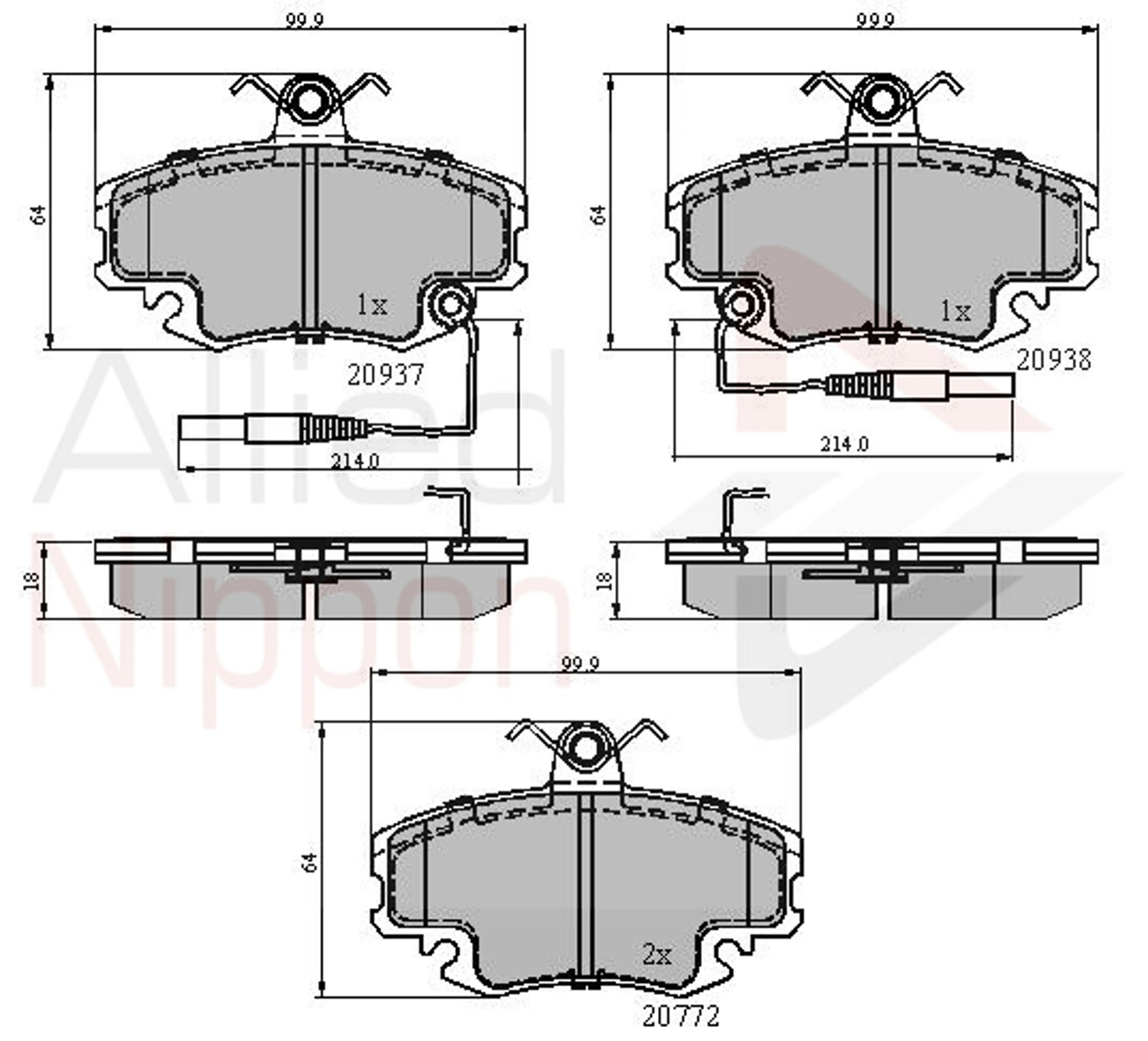 JUEGO DE PASTILLAS DE FRENO