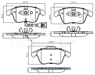 JUEGO DE PASTILLAS DE FRENO