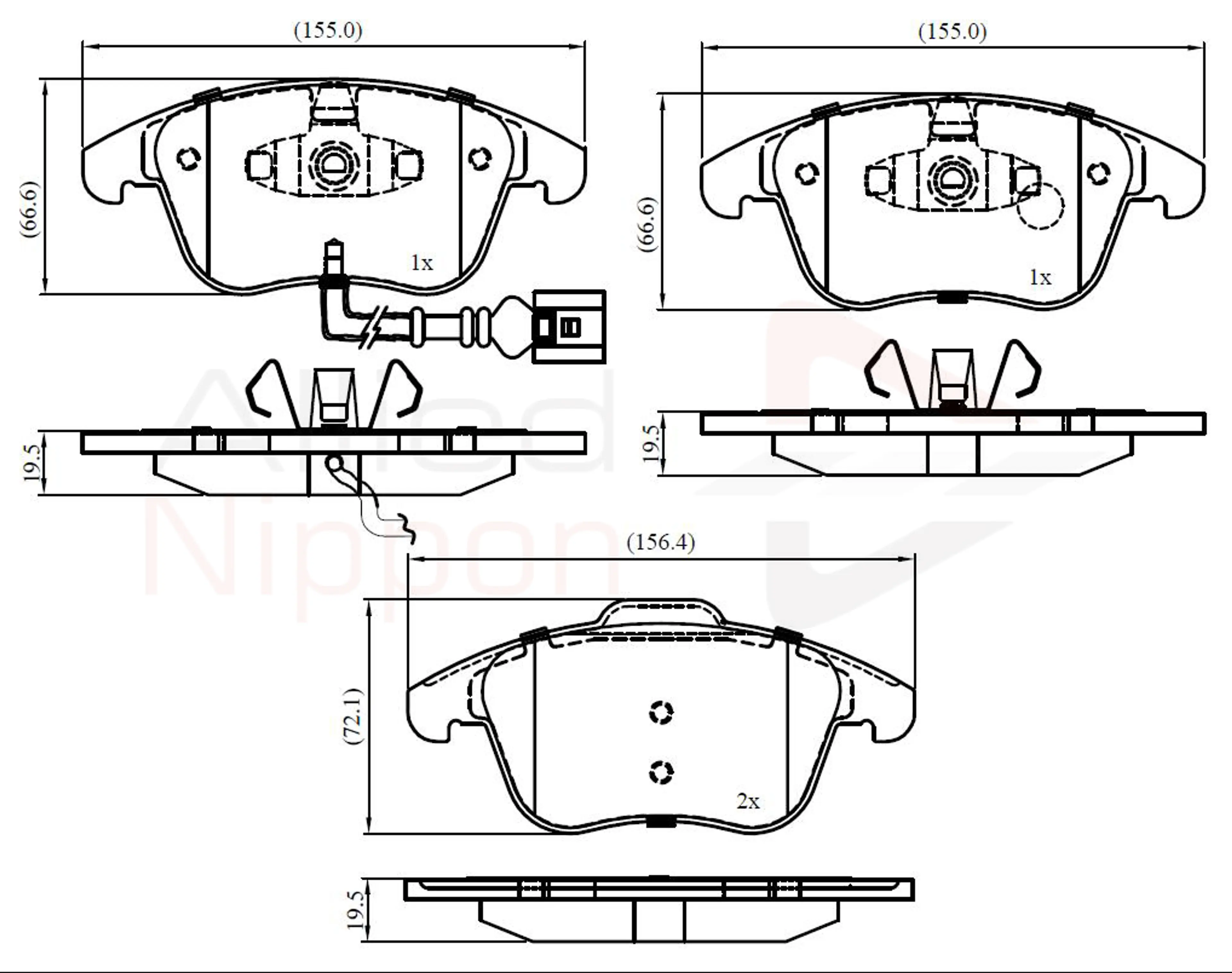 JUEGO DE PASTILLAS DE FRENO