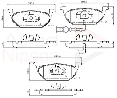 JUEGO DE PASTILLAS DE FRENO