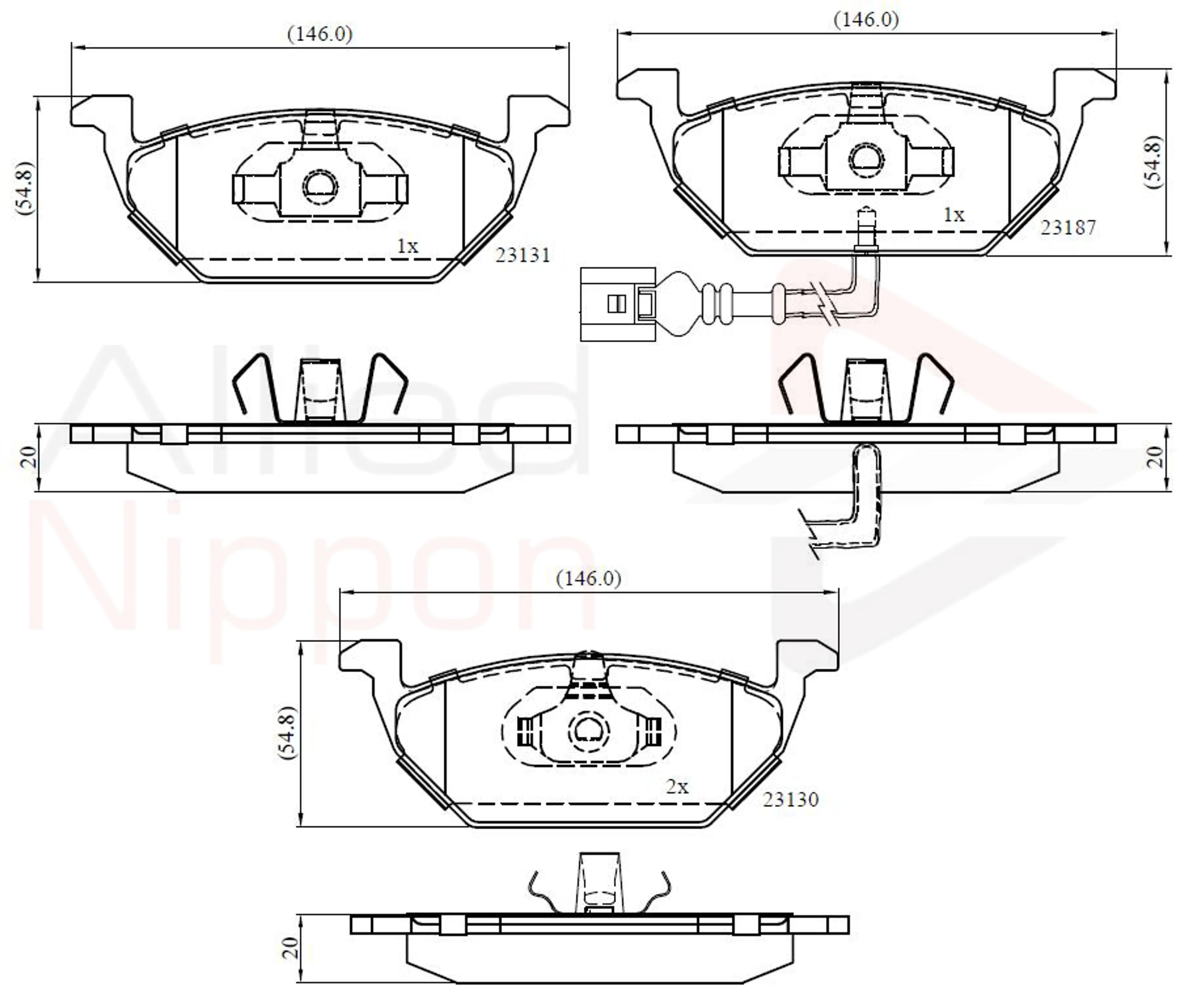 JUEGO DE PASTILLAS DE FRENO