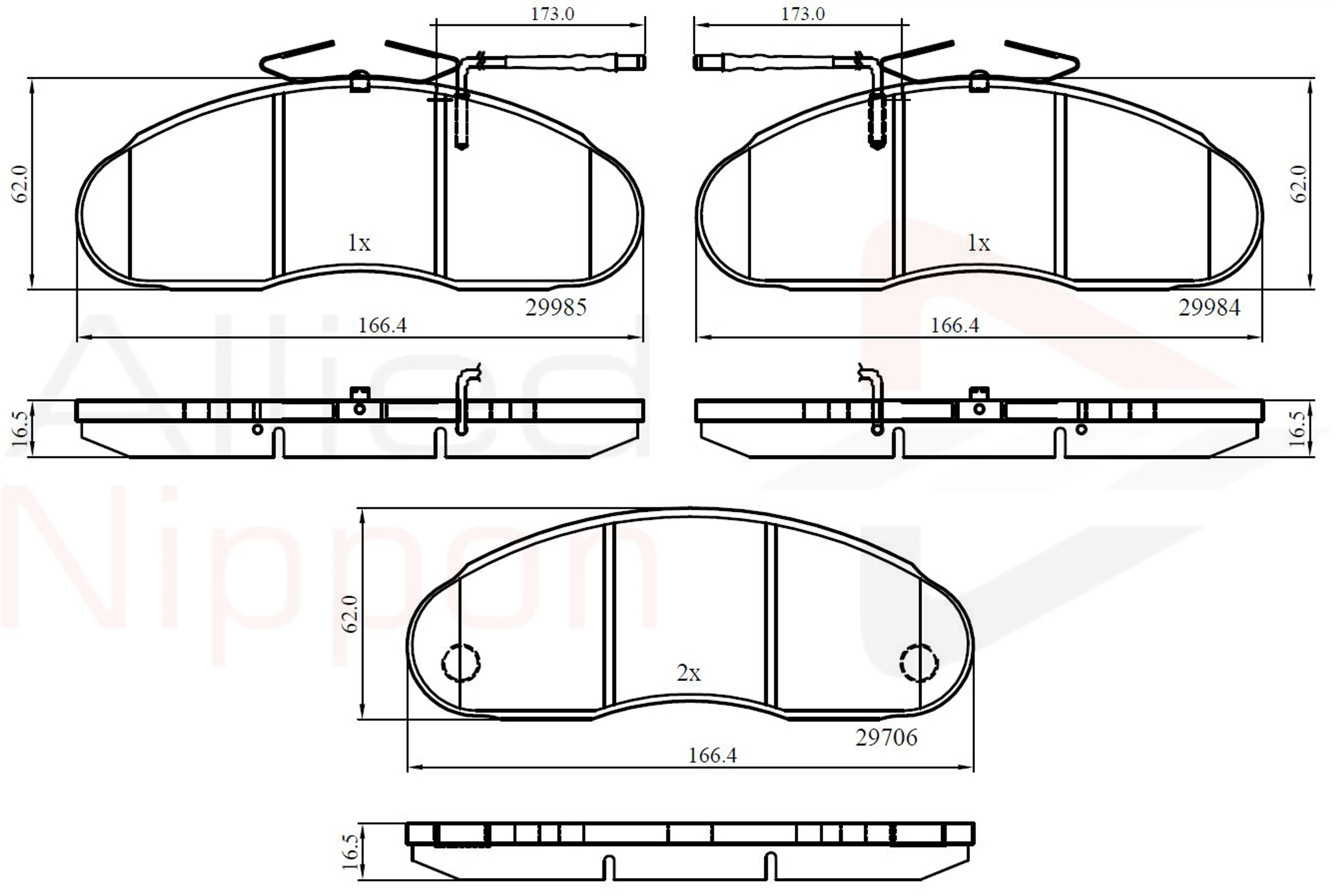 JUEGO DE PASTILLAS DE FRENO