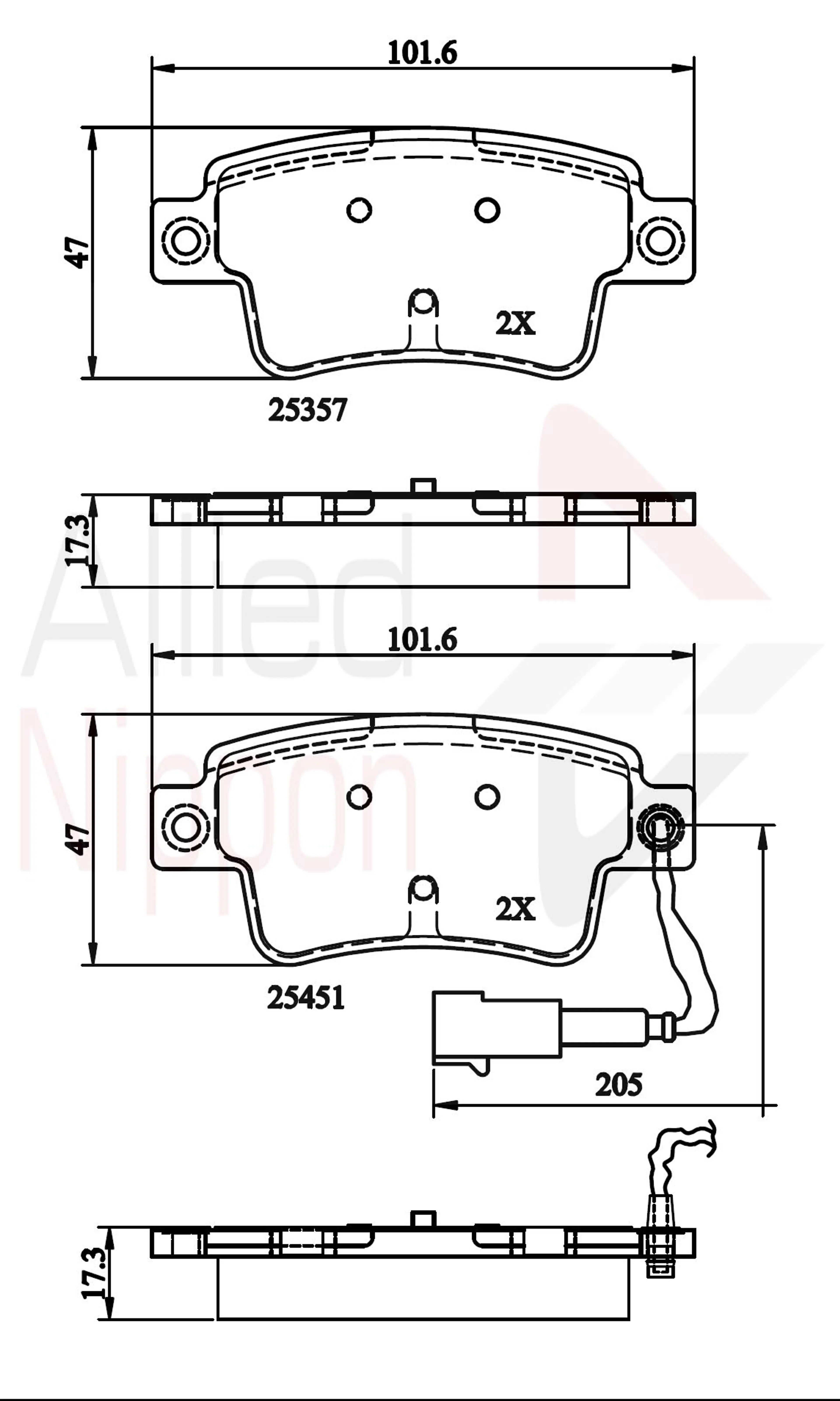 JUEGO DE PASTILLAS DE FRENO