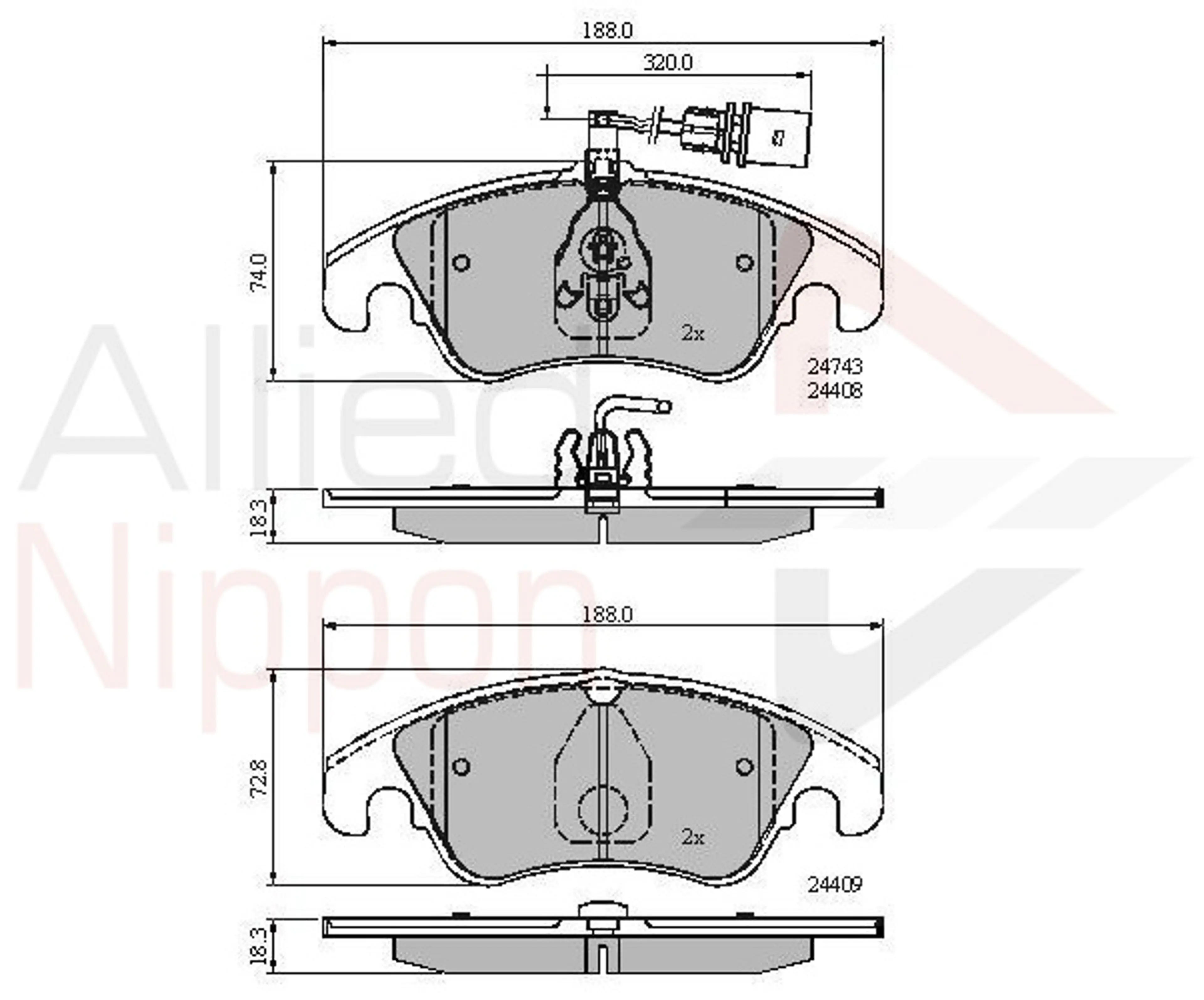 JUEGO DE PASTILLAS DE FRENO