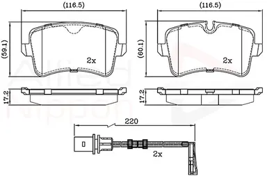 JUEGO DE PASTILLAS DE FRENO
