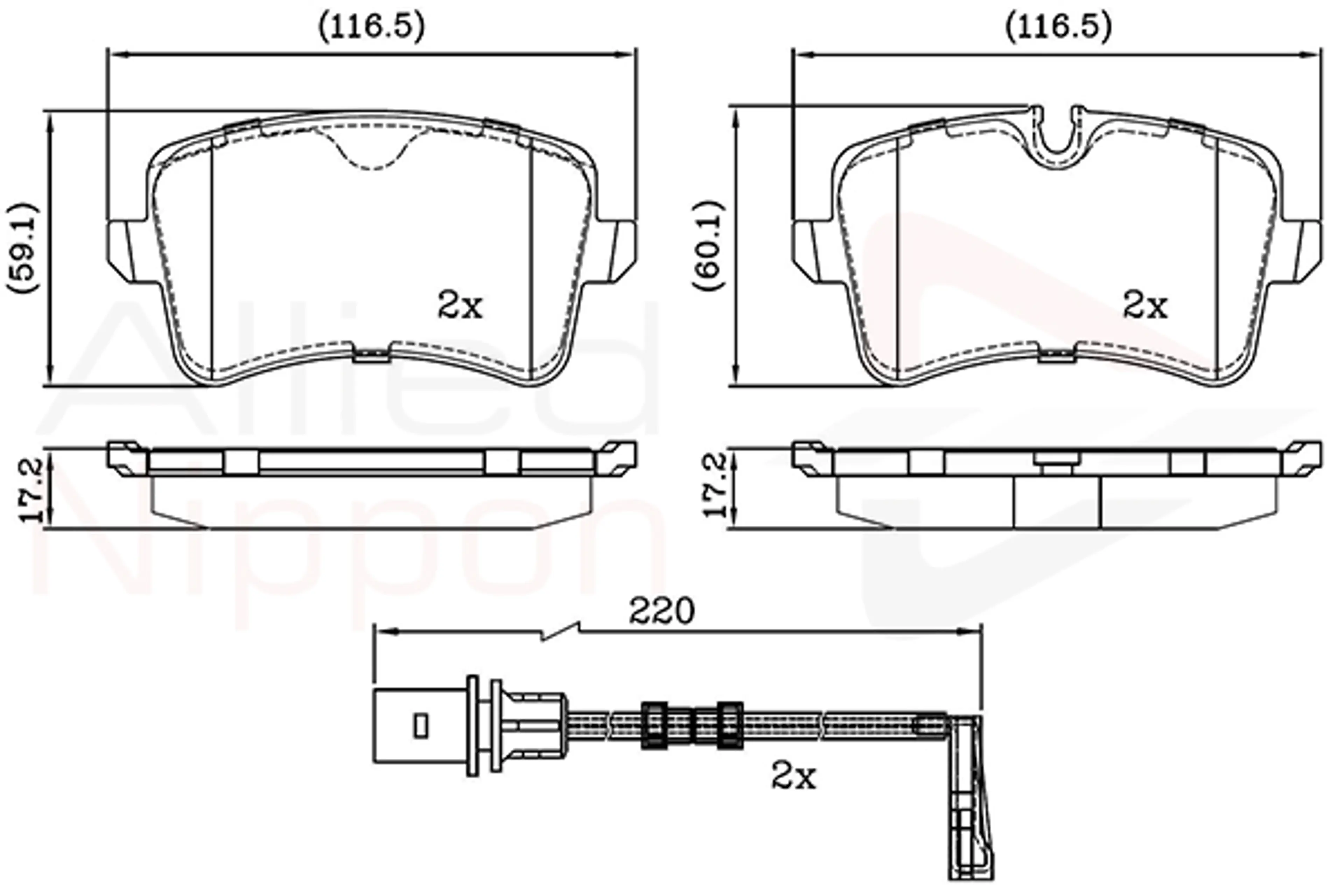 JUEGO DE PASTILLAS DE FRENO