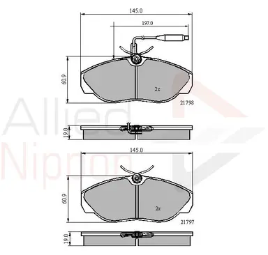 JUEGO DE PASTILLAS DE FRENO