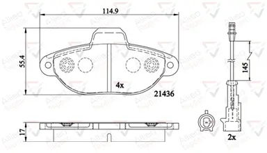 JUEGO DE PASTILLAS DE FRENO