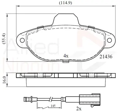 JUEGO DE PASTILLAS DE FRENO