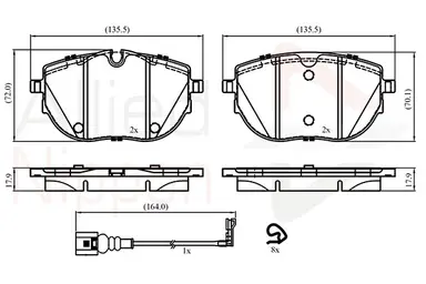 JUEGO DE PASTILLAS DE FRENO
