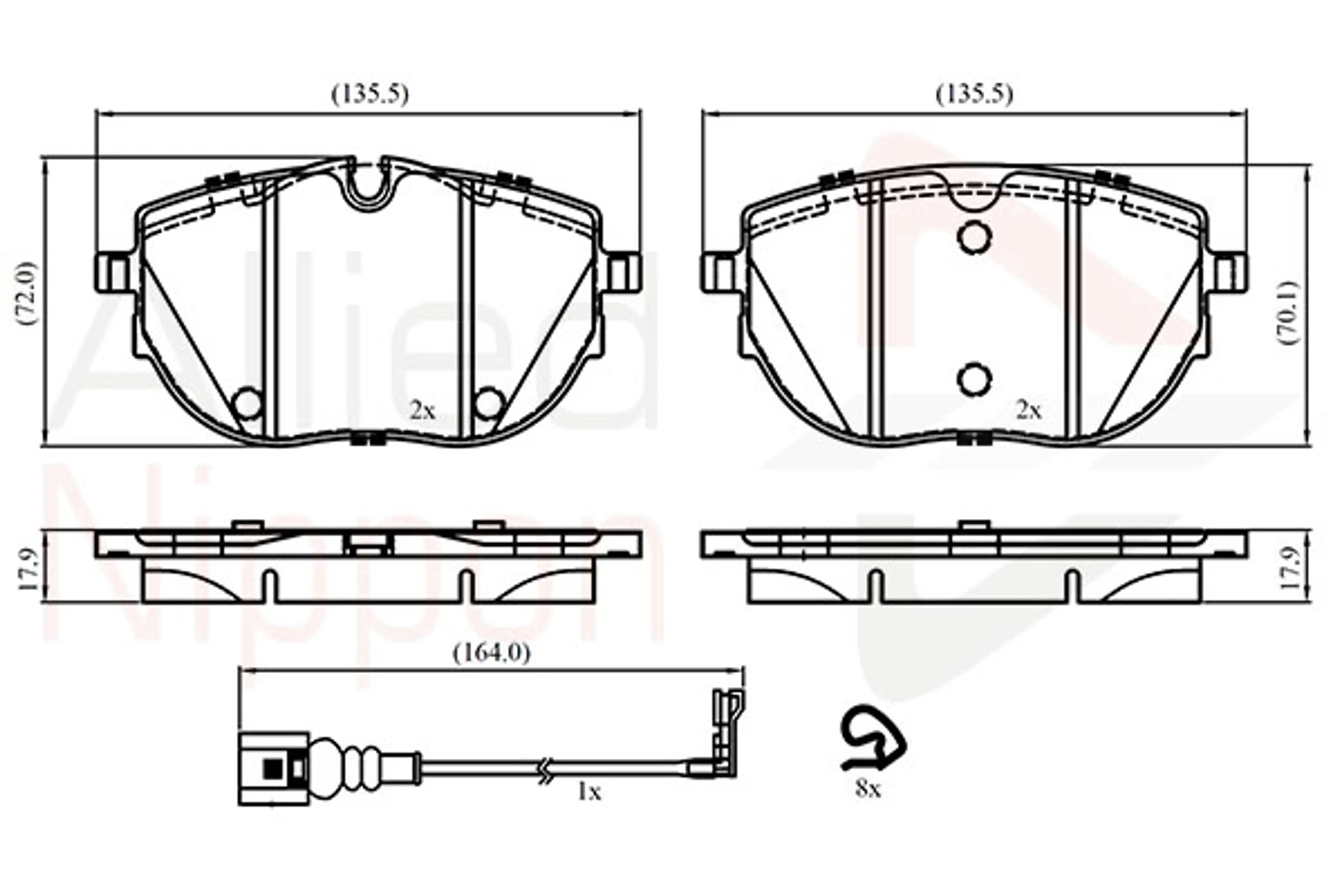 JUEGO DE PASTILLAS DE FRENO