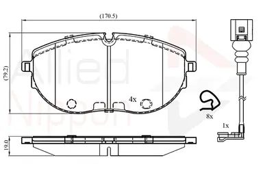 JUEGO DE PASTILLAS DE FRENO
