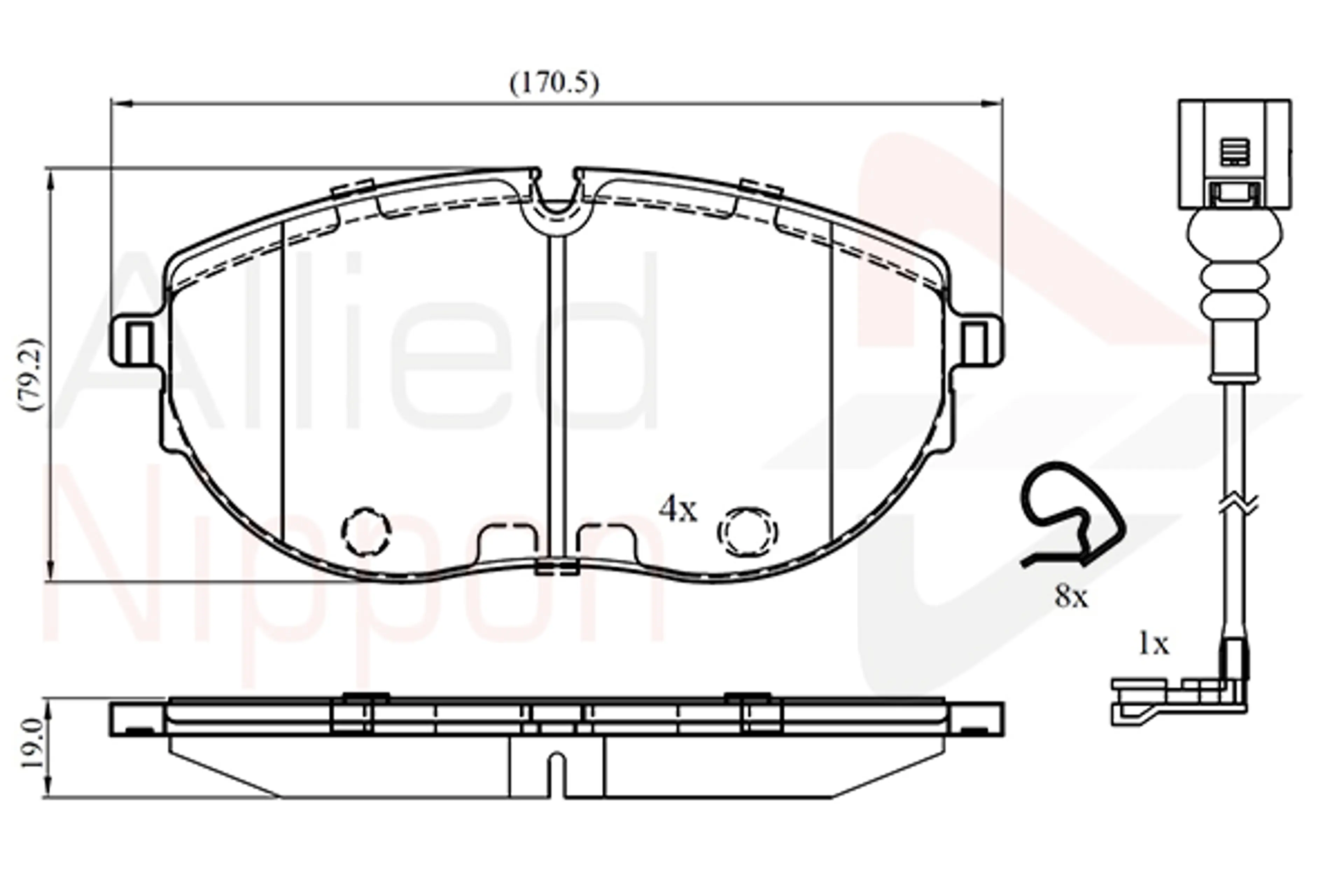 JUEGO DE PASTILLAS DE FRENO