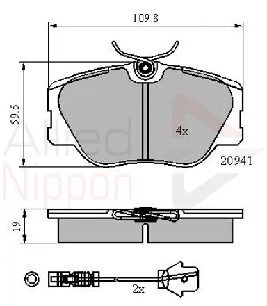 JUEGO DE PASTILLAS DE FRENO