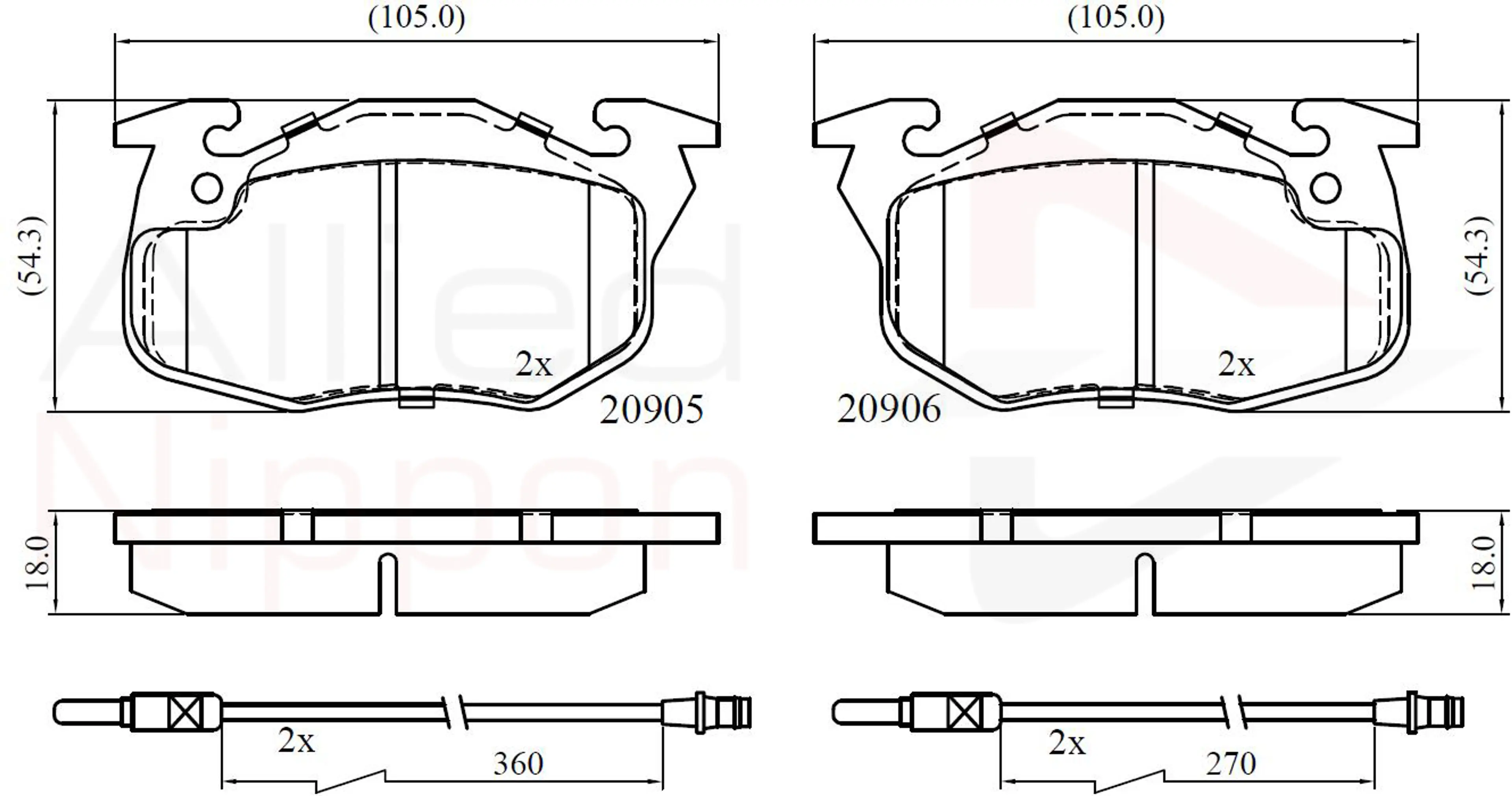 JUEGO DE PASTILLAS DE FRENO